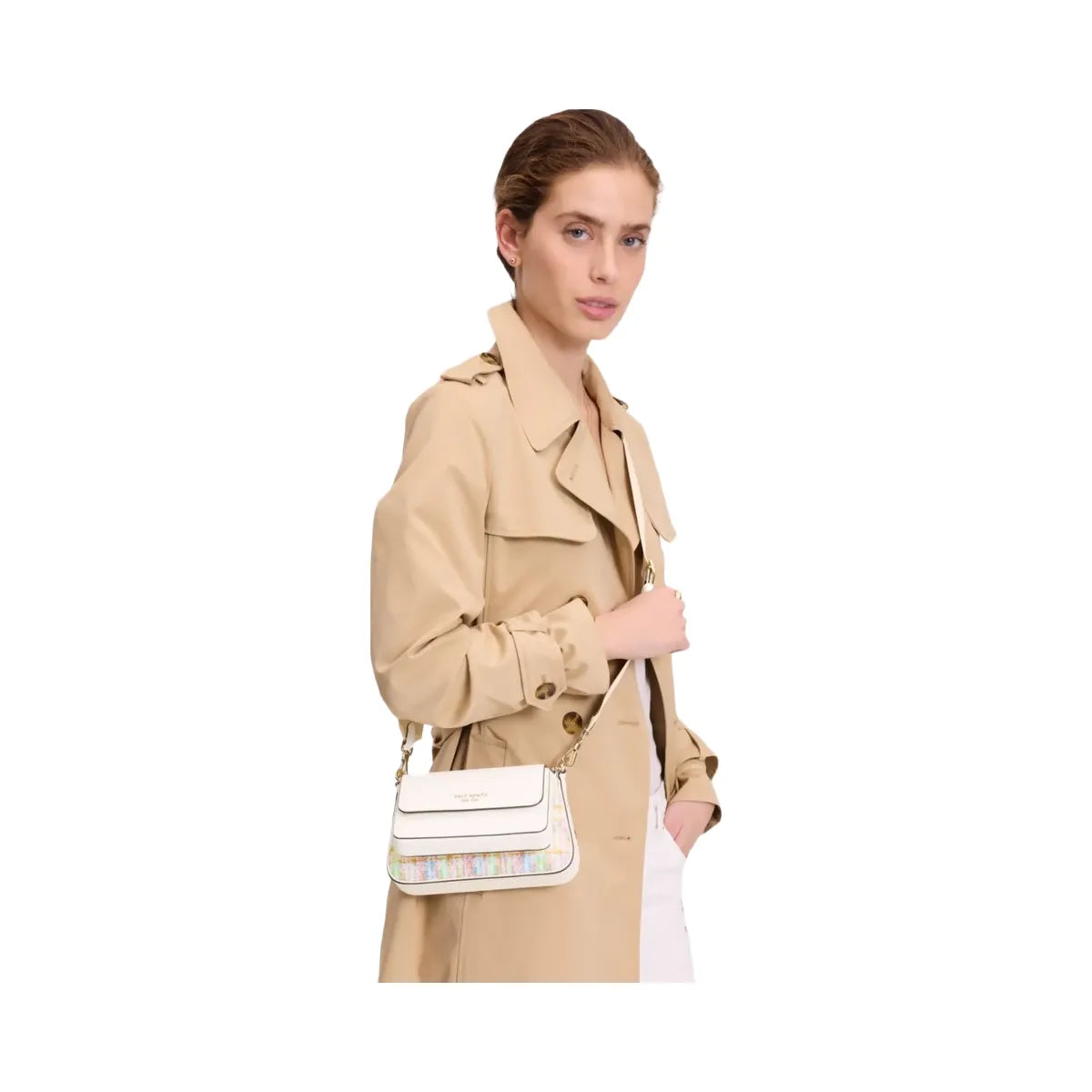Kate Spade Double Up Tweed Crossbody Multi
