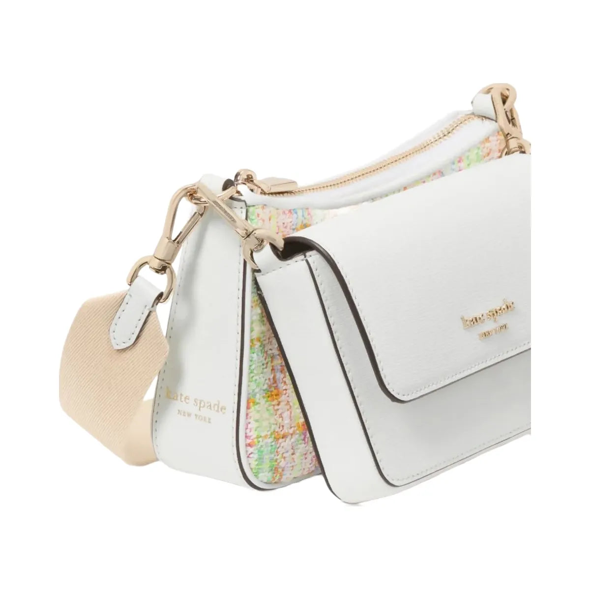 Kate Spade Double Up Tweed Crossbody Multi