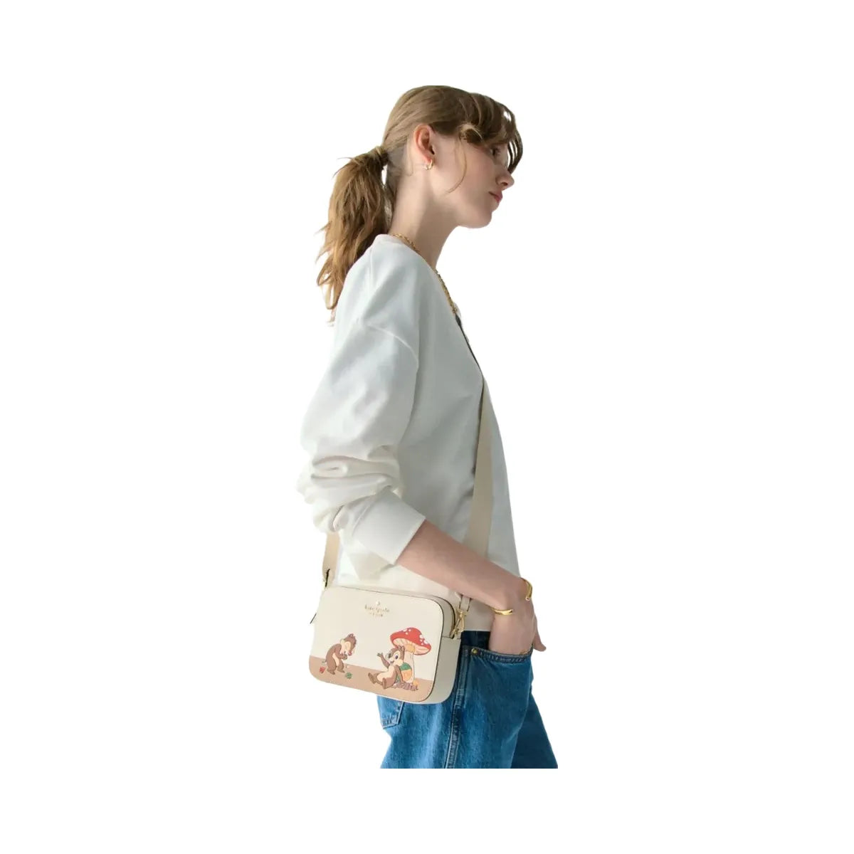 Kate Spade Disney X KSNY Chip N Dale Mini Camera Bag Meringue Multi