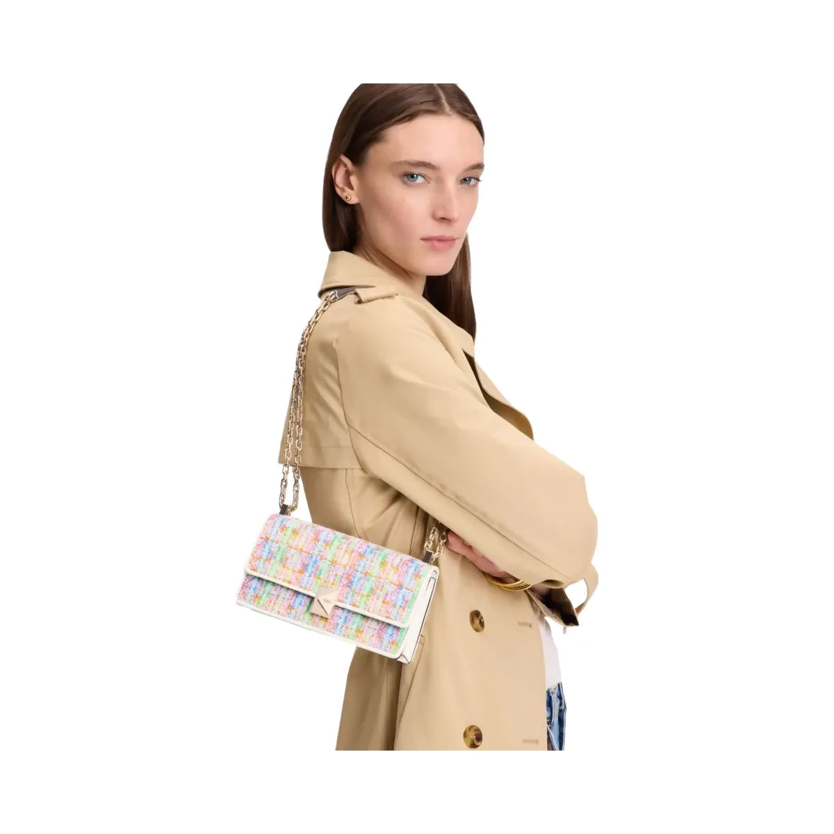 Kate Spade Deco Tweed Mini Crossbody Multi