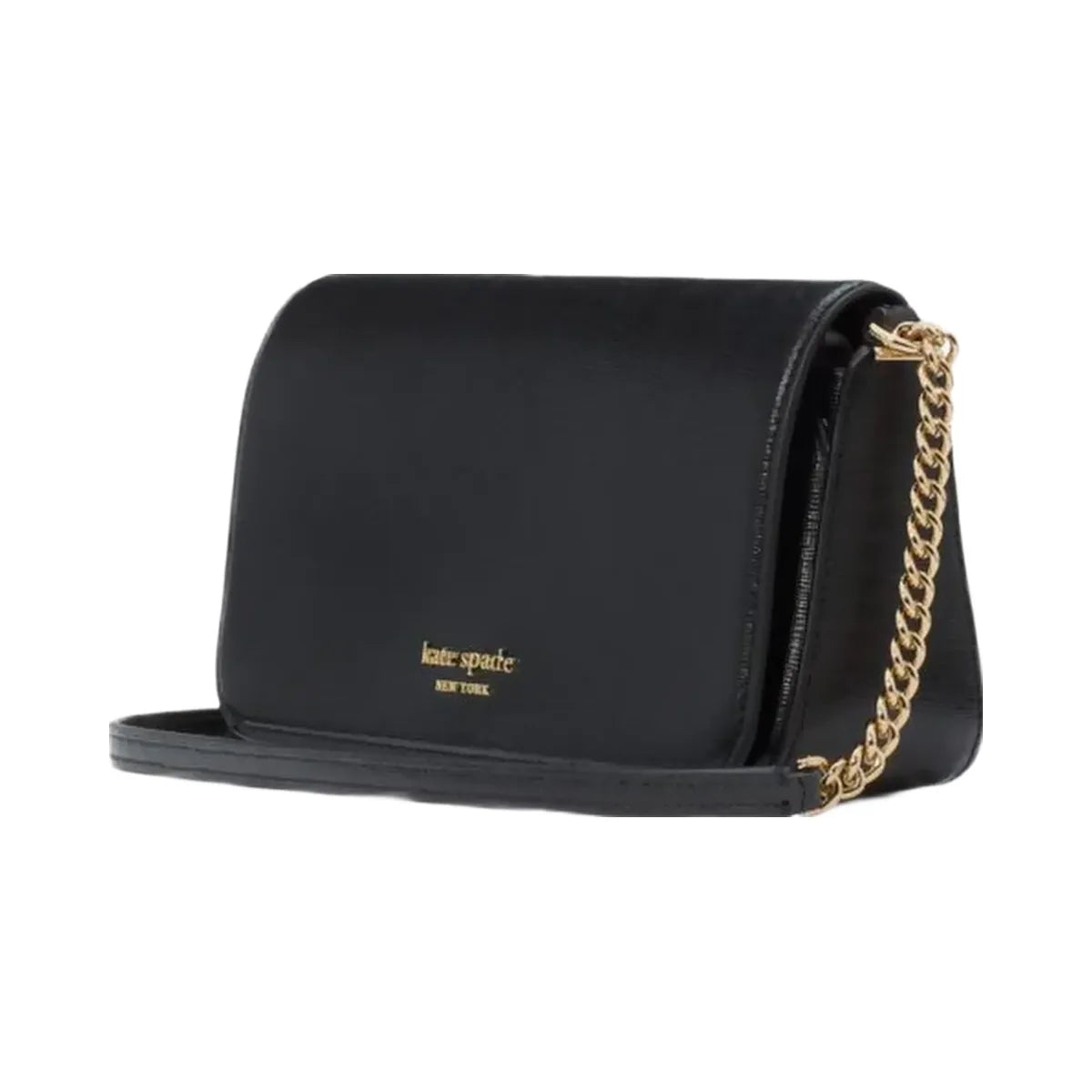 Kate Spade Devin Flap Chain Wallet Black