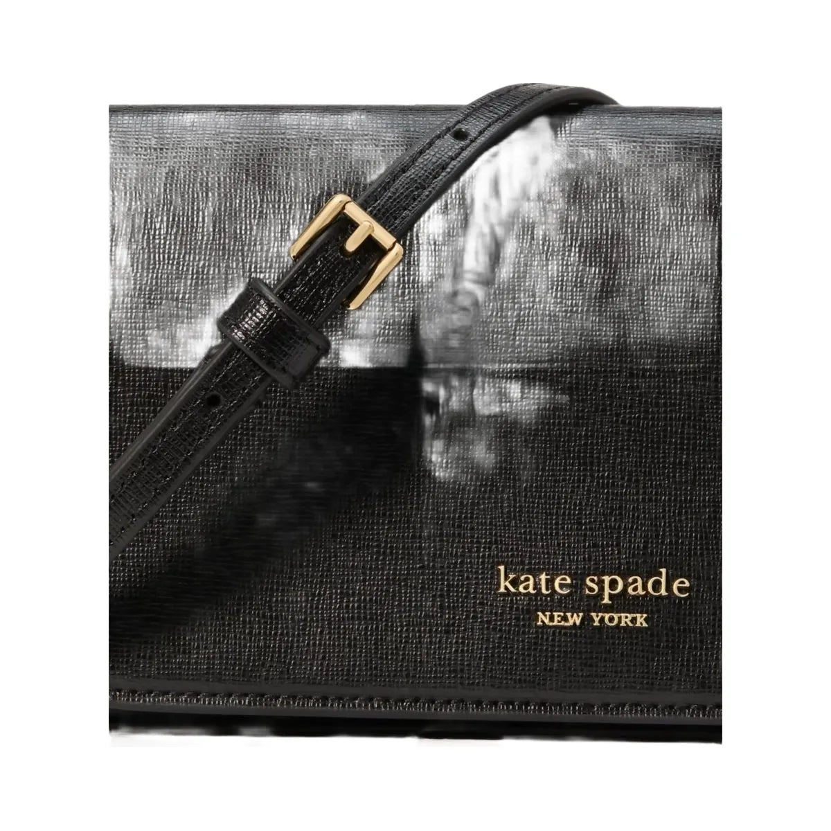Kate Spade Devin Flap Chain Wallet Black