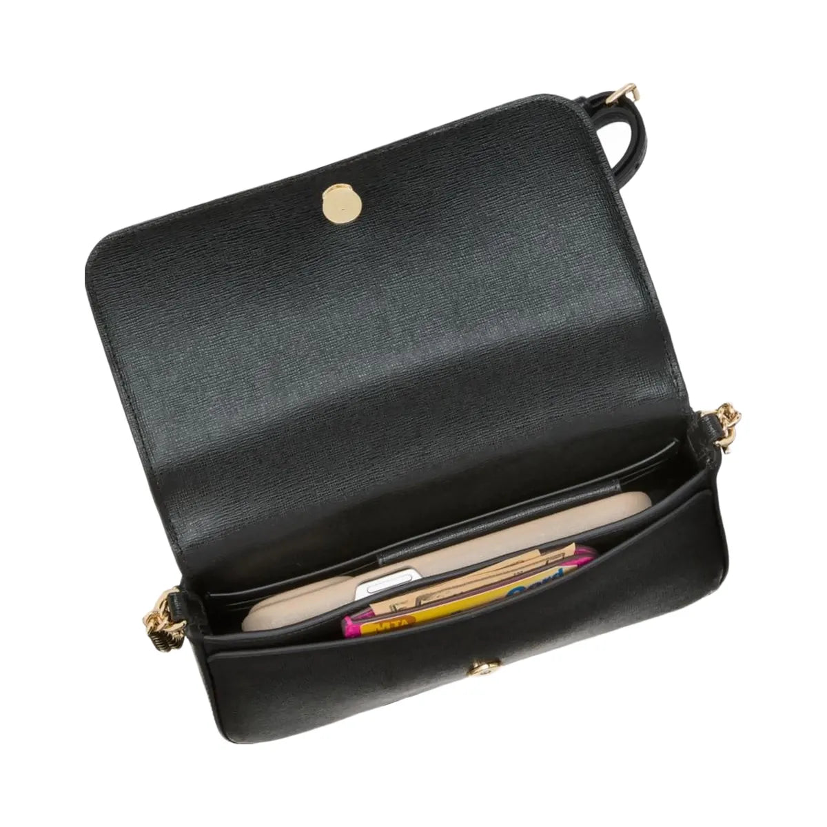 Kate Spade Devin Flap Chain Wallet Black