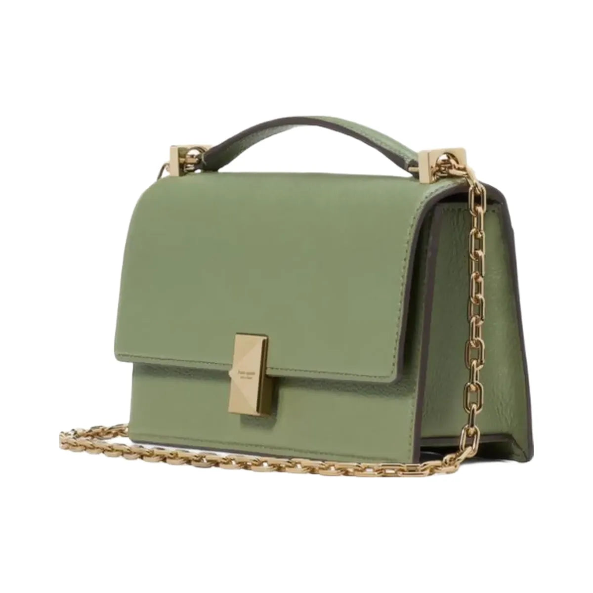 Kate Spade Deco Mini Flap Chain Crossbody Olive Leaf
