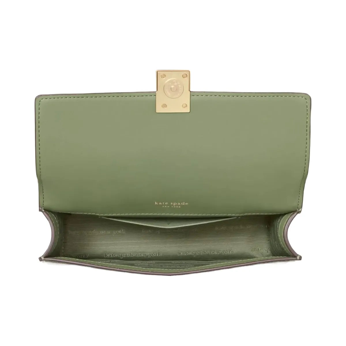 Kate Spade Deco Mini Flap Chain Crossbody Olive Leaf