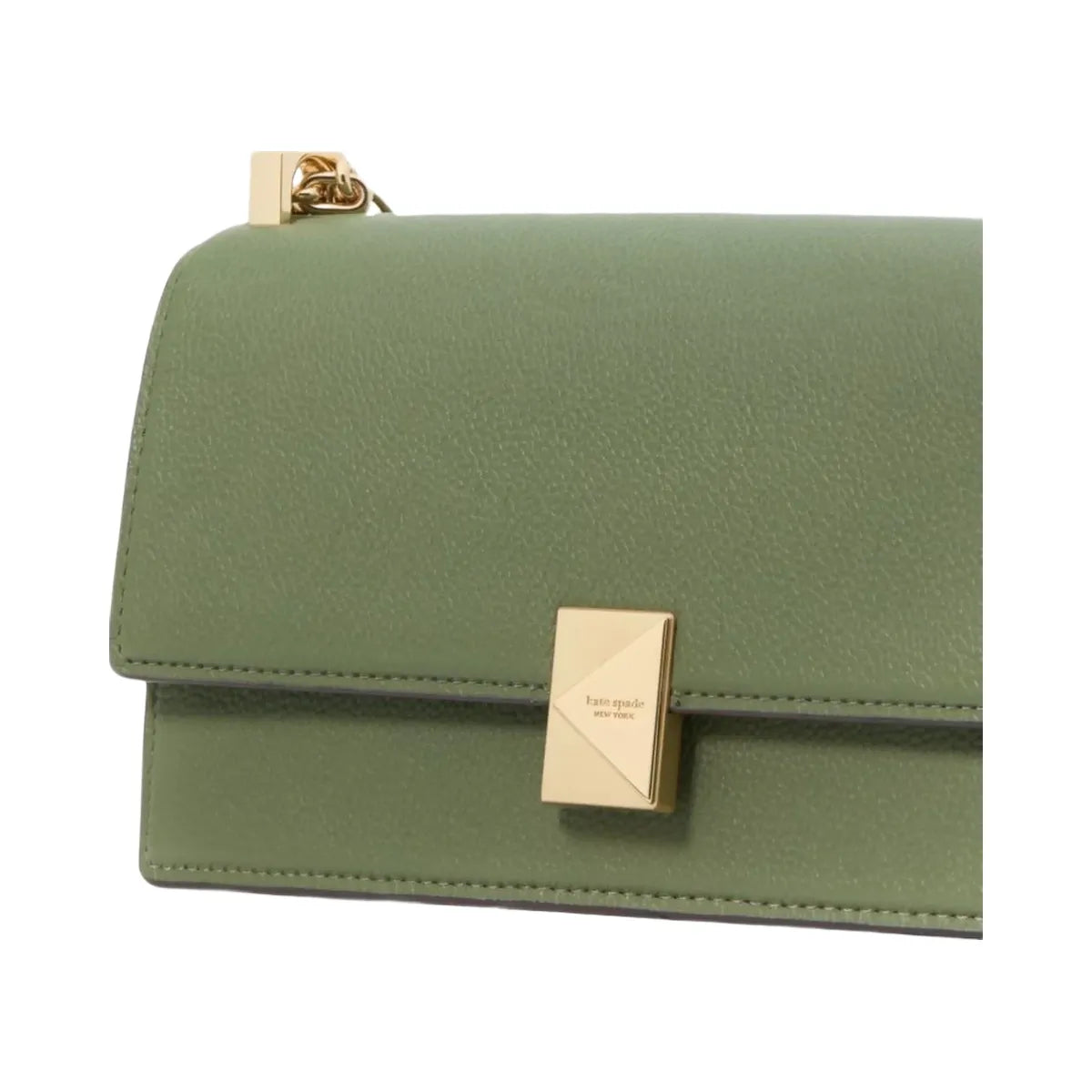 Kate Spade Deco Mini Flap Chain Crossbody Olive Leaf