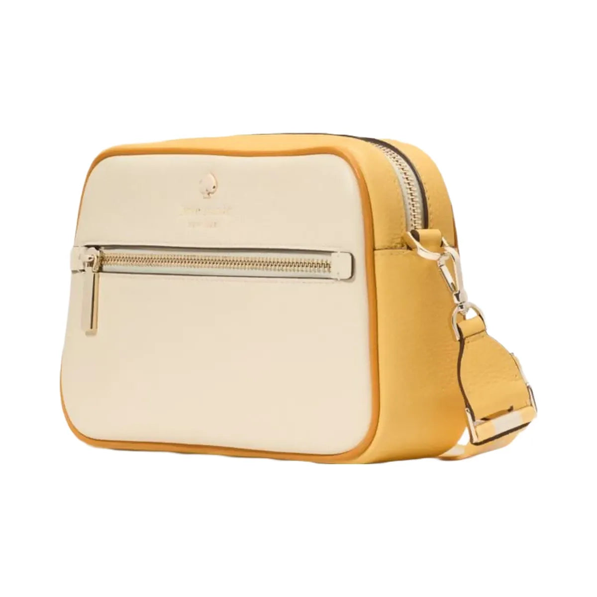 Kate Spade Emma Colorblock Pebbled Leather Large Crossbody Buttermilk Glaze Multi