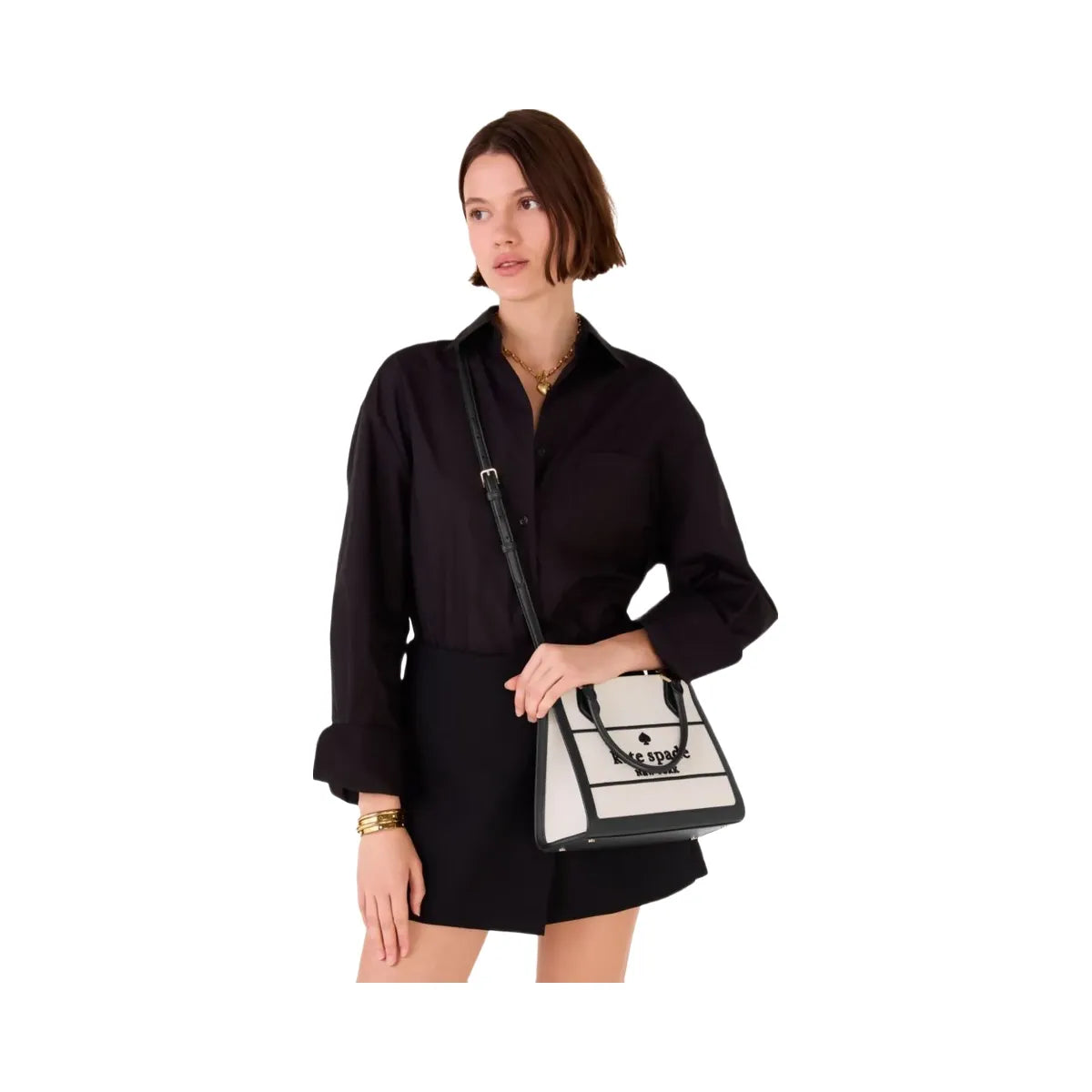 Kate Spade Ellie Canvas Small Tote Black Multi