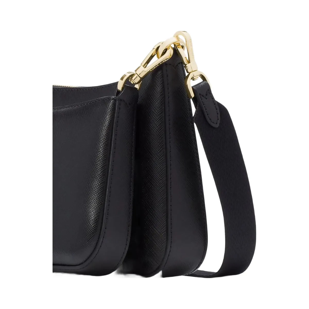 Kate Spade Duet Saffiano Leather Small Crossbody Black