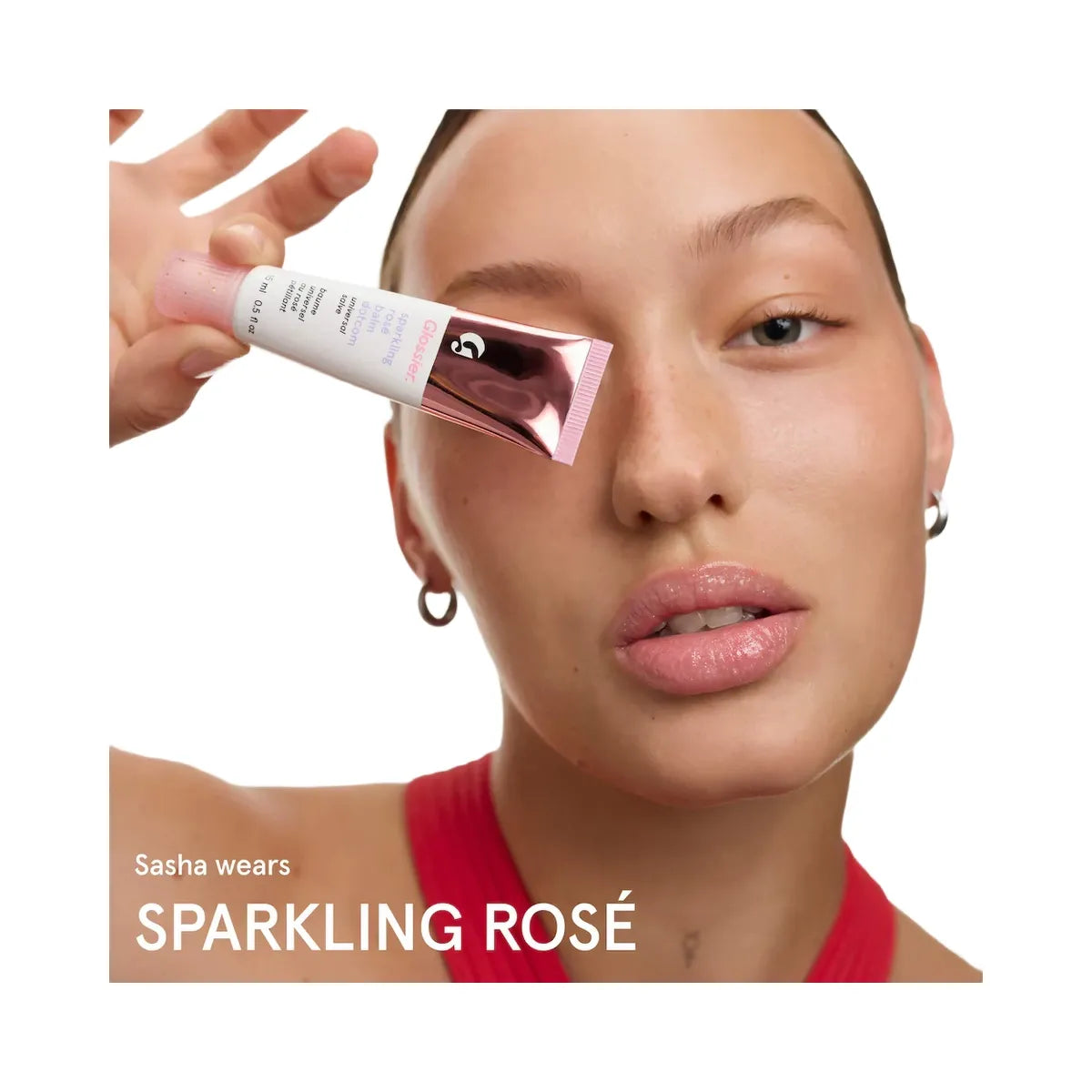 Glossier Balm Dotcom Lip Balm and Skin Salve - Sparkling Rose - Sparkling Ros