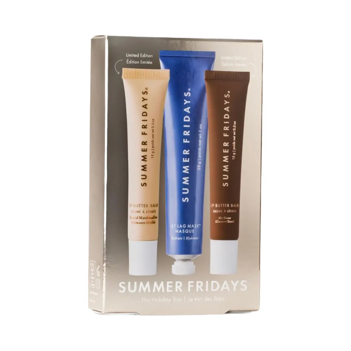 Summer Fridays The Holiday Trio Set with Lip Butter Balm in Hot Cocoa & Toasted Marshmallow