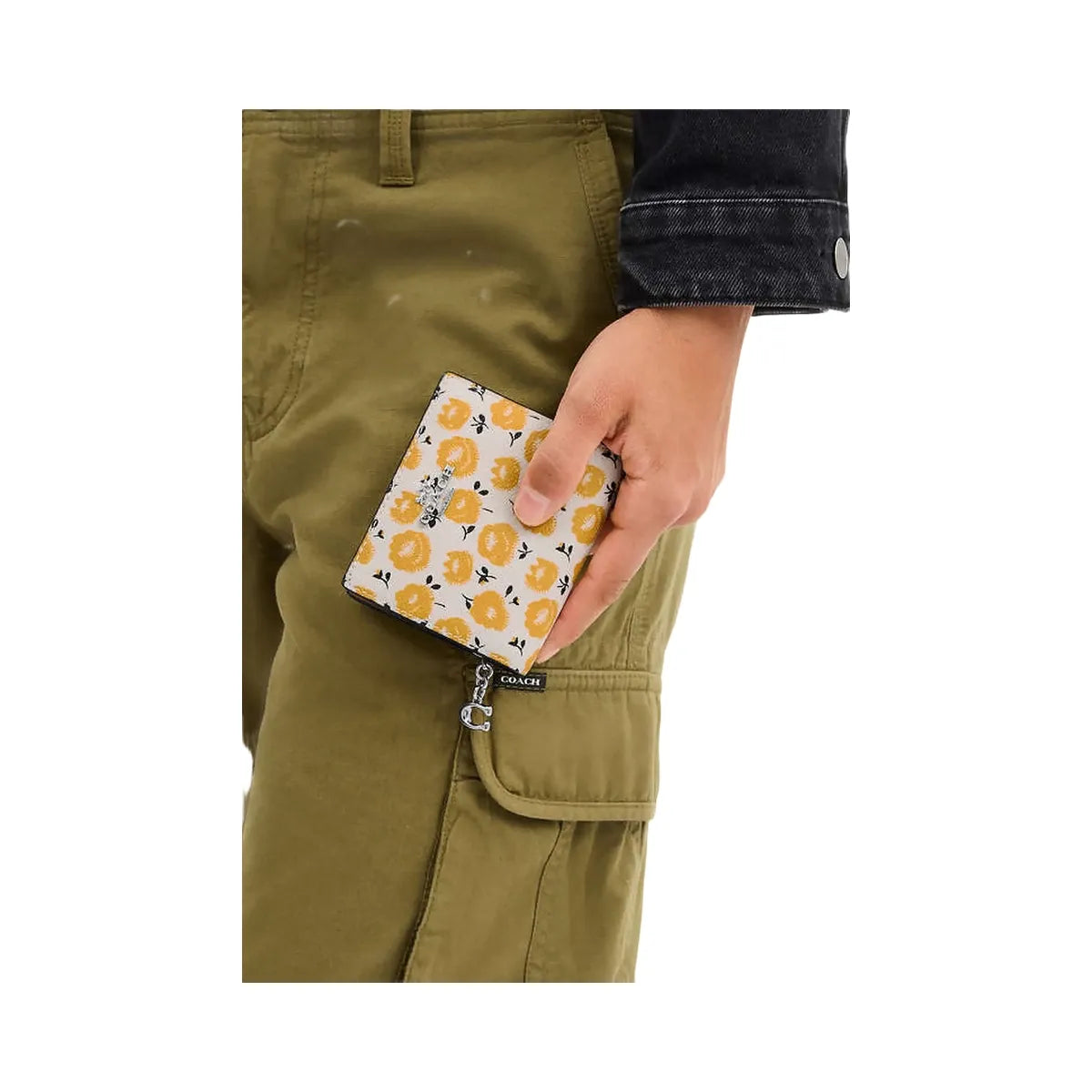 Coach Snap Wallet With Floral Print Sv-Chalk-Buttercup Multi