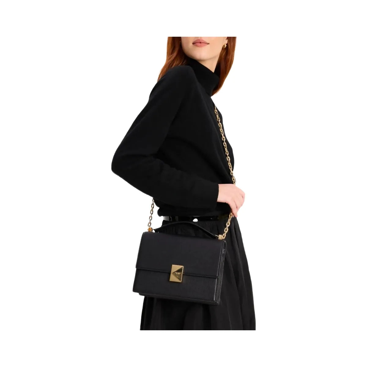 Kate Spade Deco Chain Shoulder Bag Black
