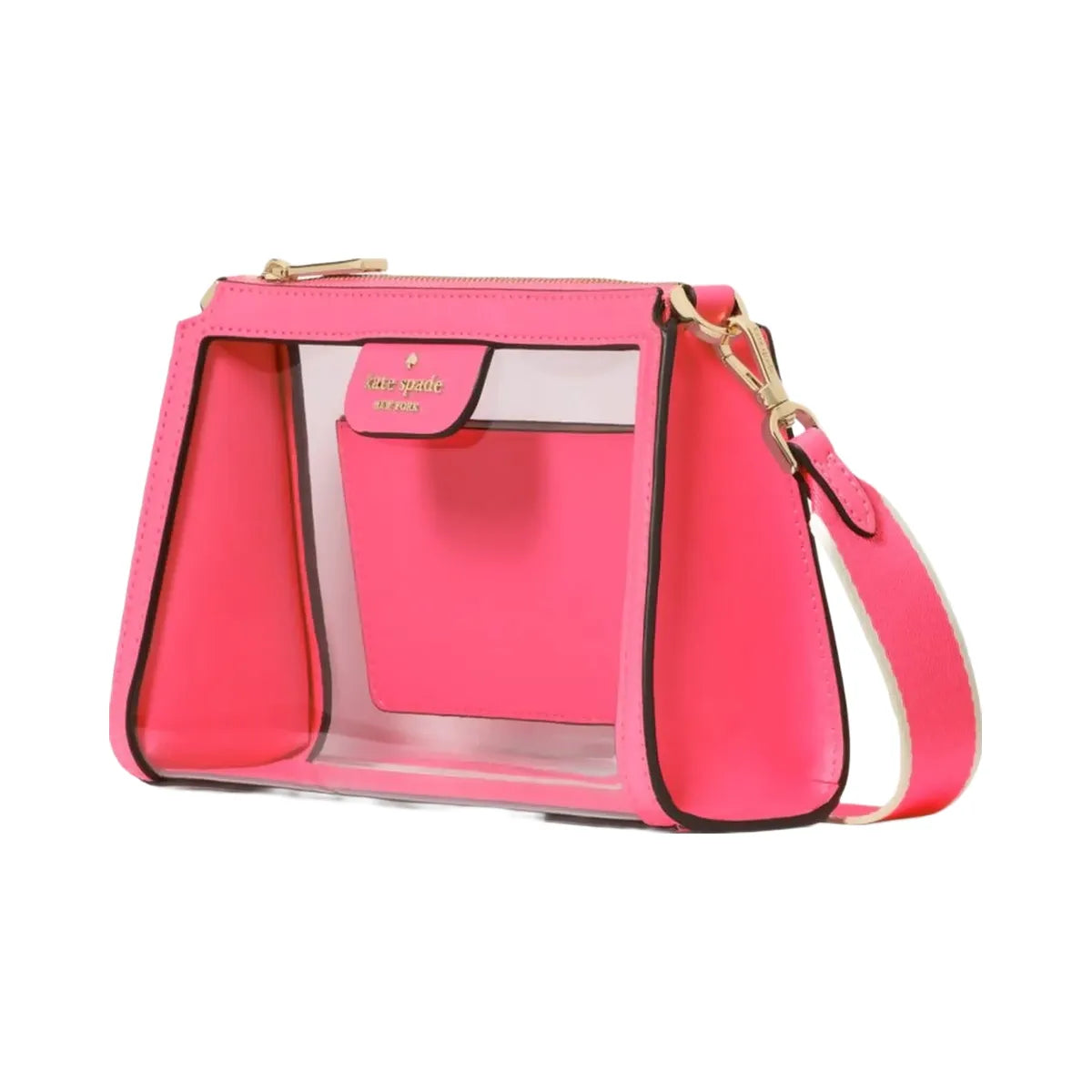 Kate Spade Clare Clear Small Crossbody Wild Pink