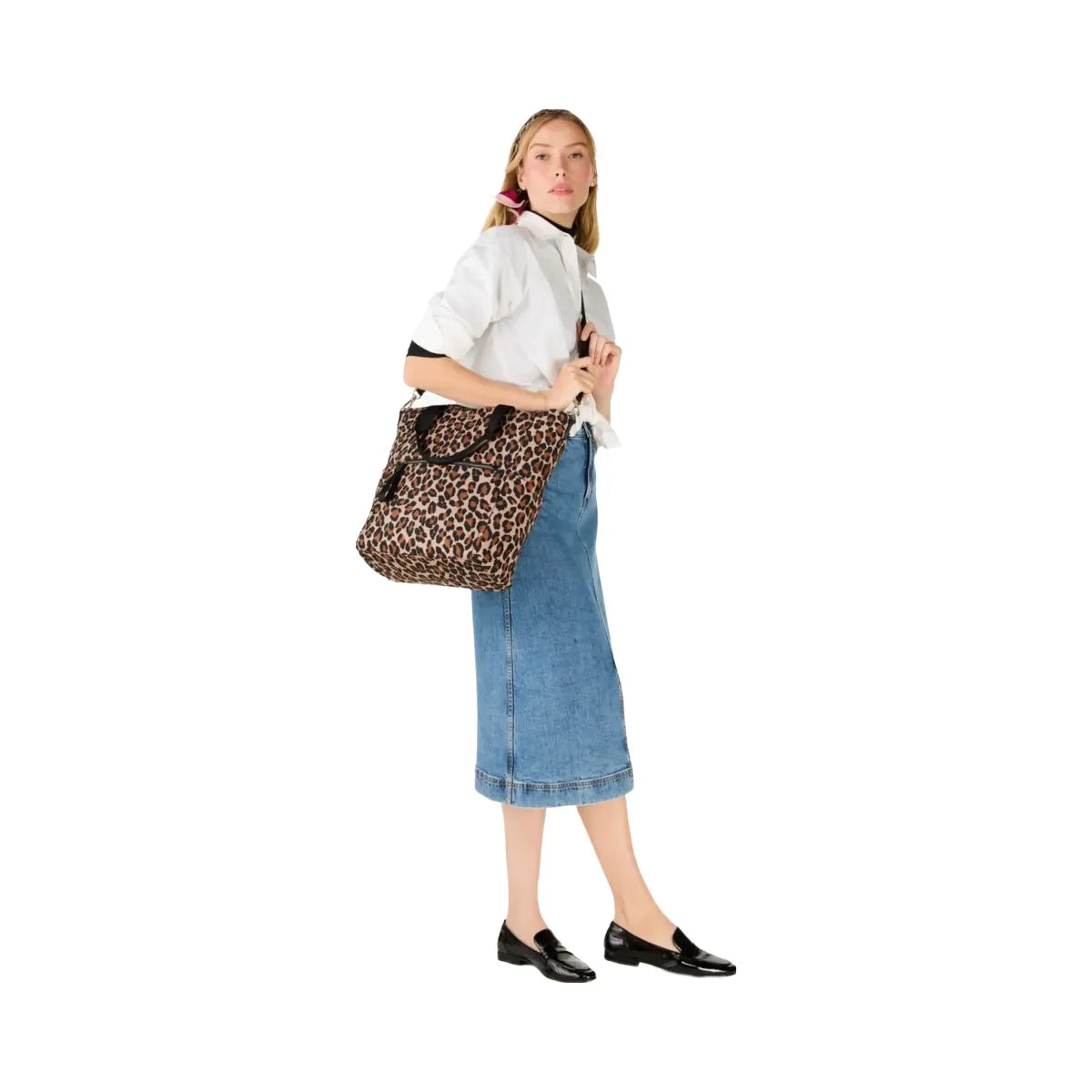 Kate Spade Chelsea Spotted Leopard Large Convertible Backpack Brown Multi