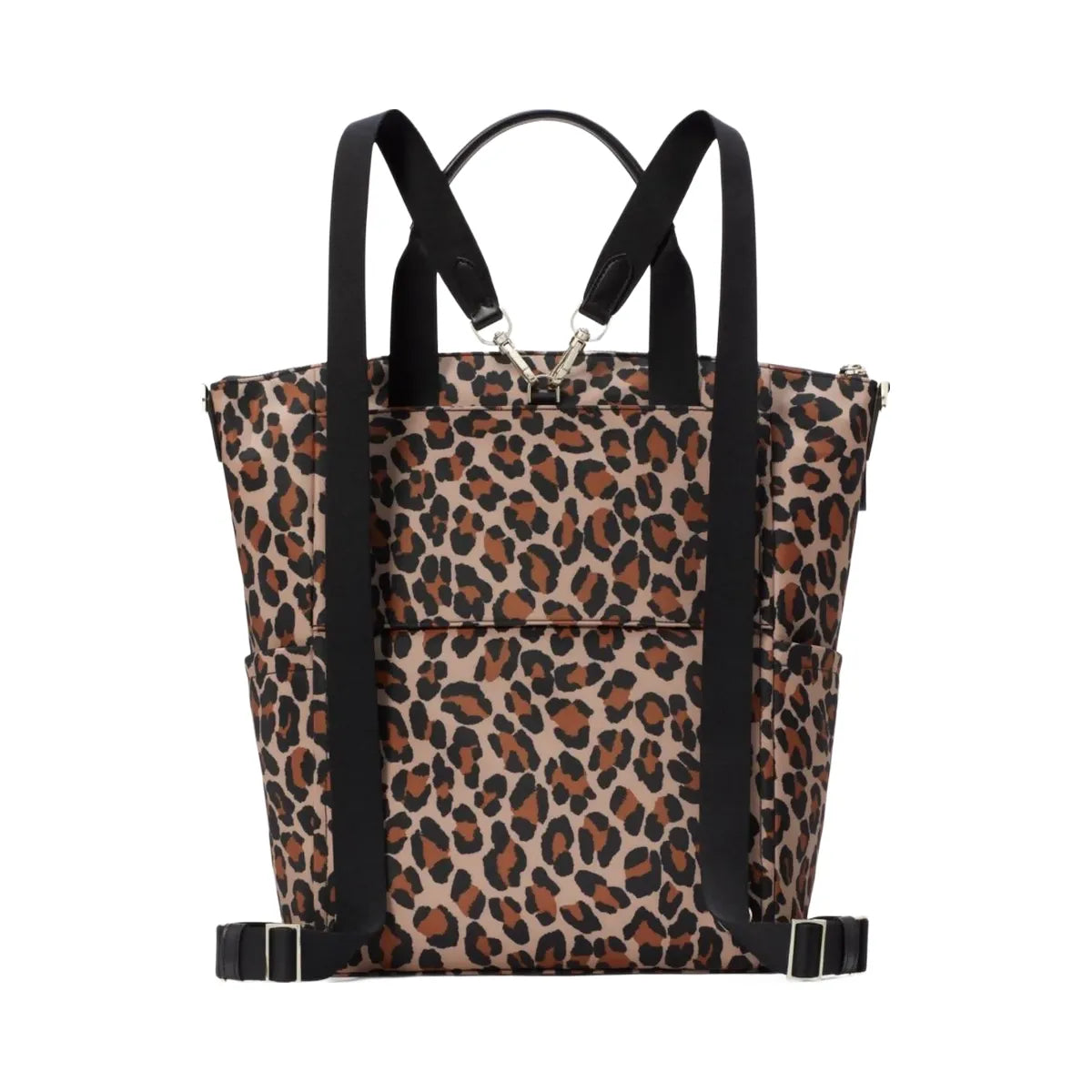 Kate Spade Chelsea Spotted Leopard Large Convertible Backpack Brown Multi