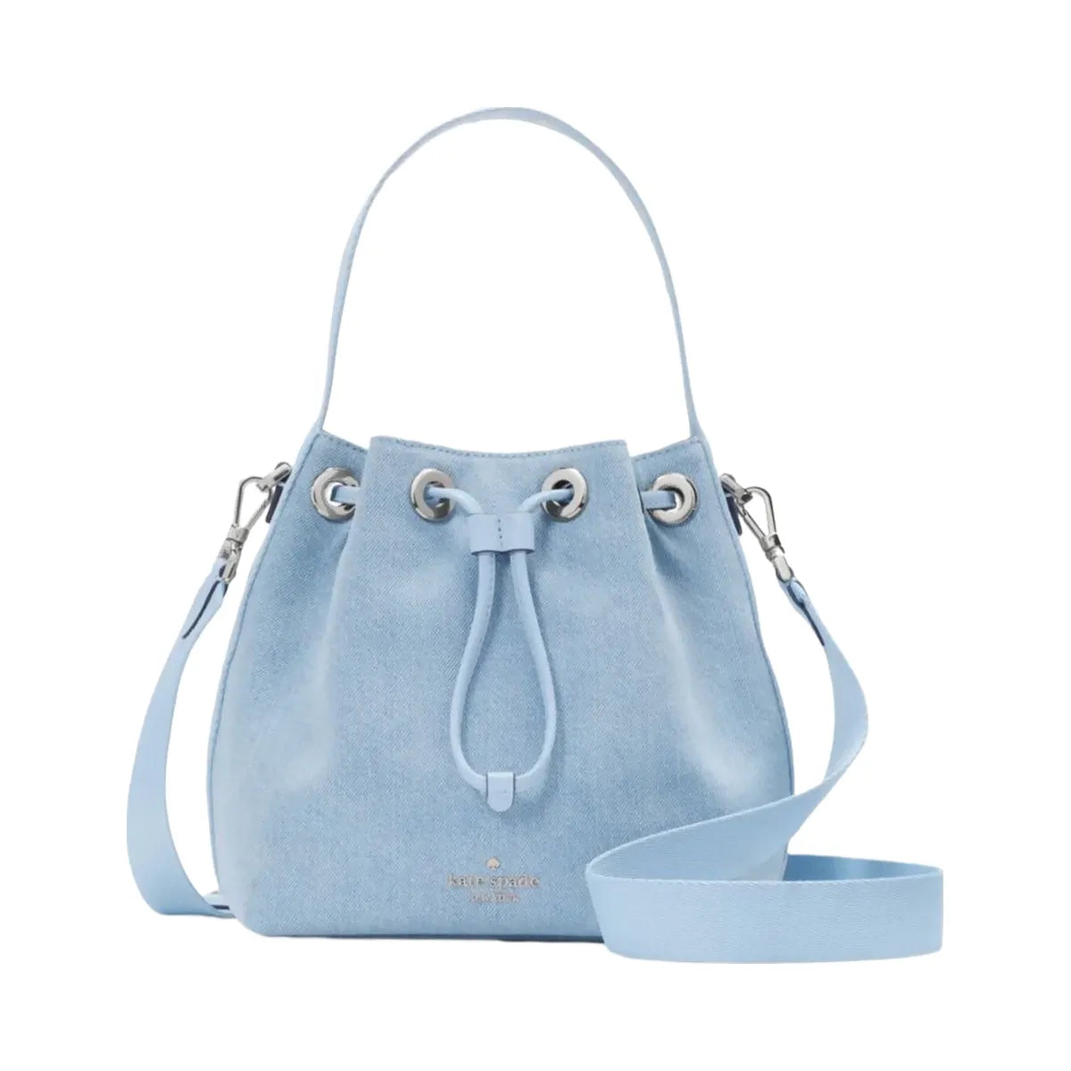 Kate Spade Kip Denim Bucket Bag Blue Multicolor