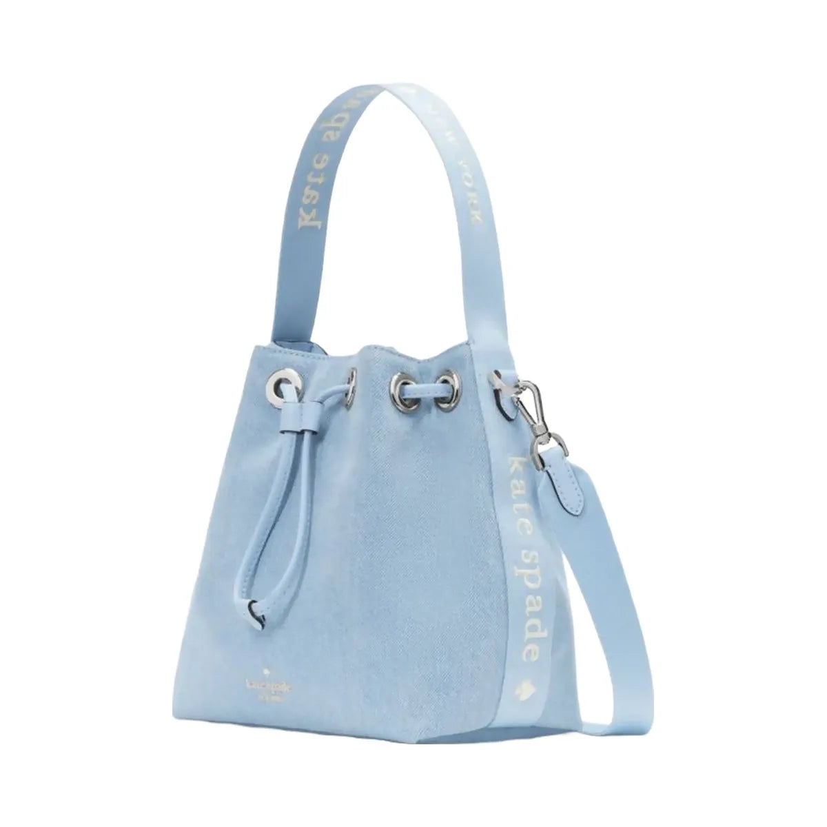 Kate Spade Kip Denim Bucket Bag Blue Multicolor