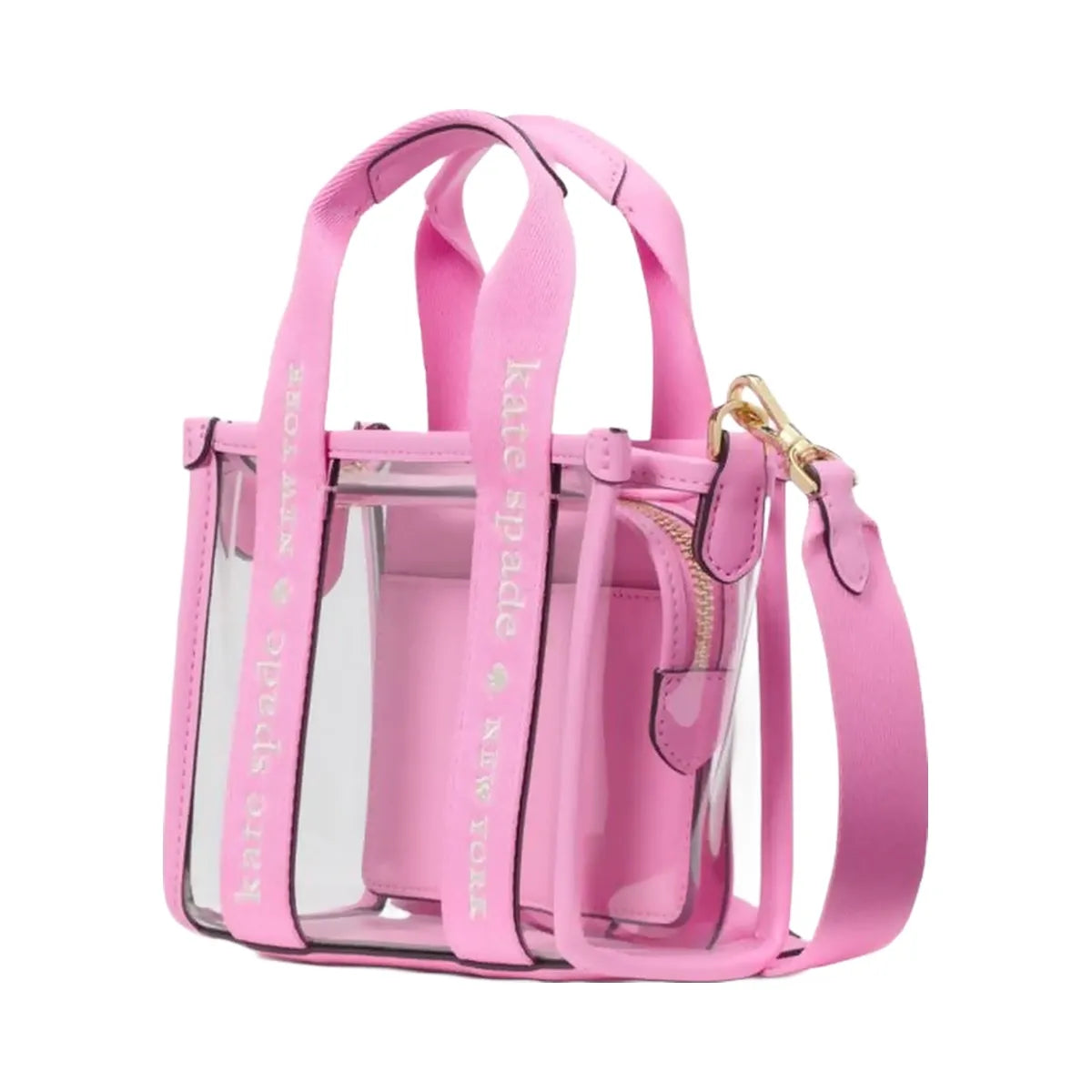 Kate Spade Kip Clear Mini Tote Surf Pink