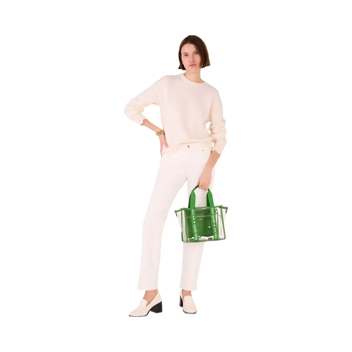 Kate Spade Kip Clear Small Tote KS Green
