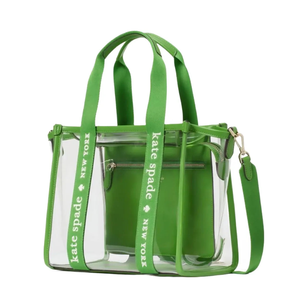 Kate Spade Kip Clear Small Tote KS Green