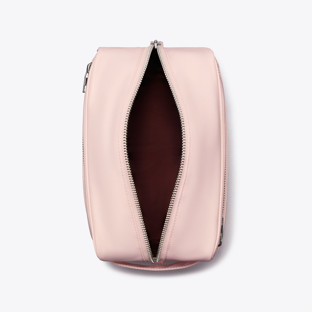 Tory Burch Large Twist Cosmetic Case Rose