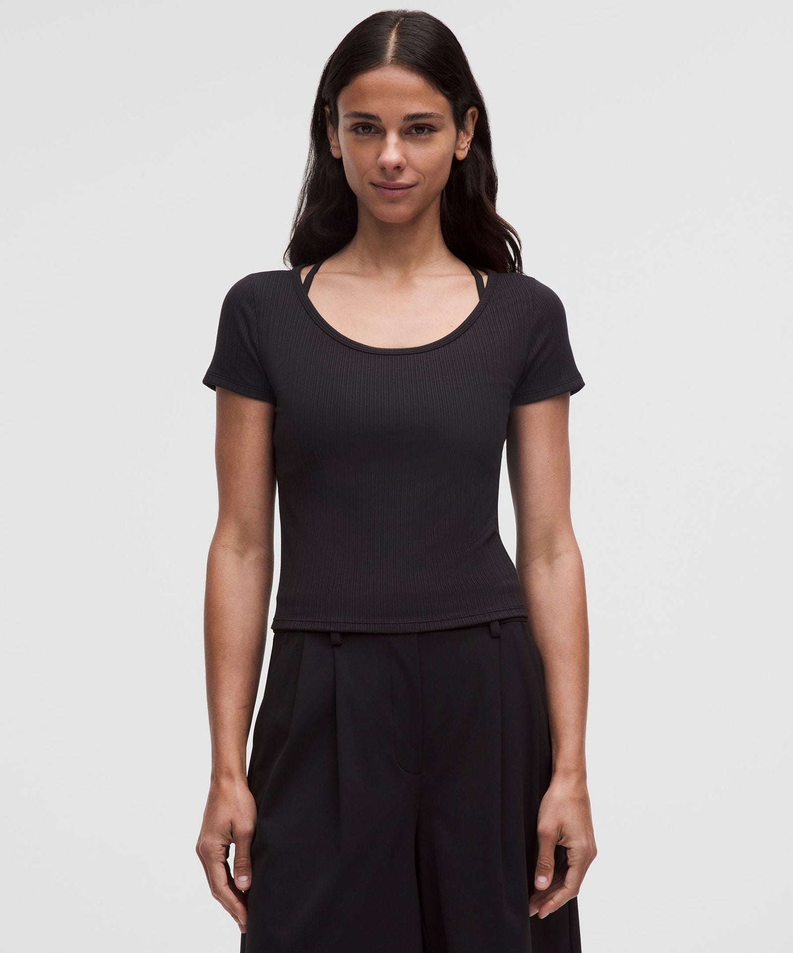 Lululemon Women's Hold Tight Micro-Rib Cross-Back T-Shirt
