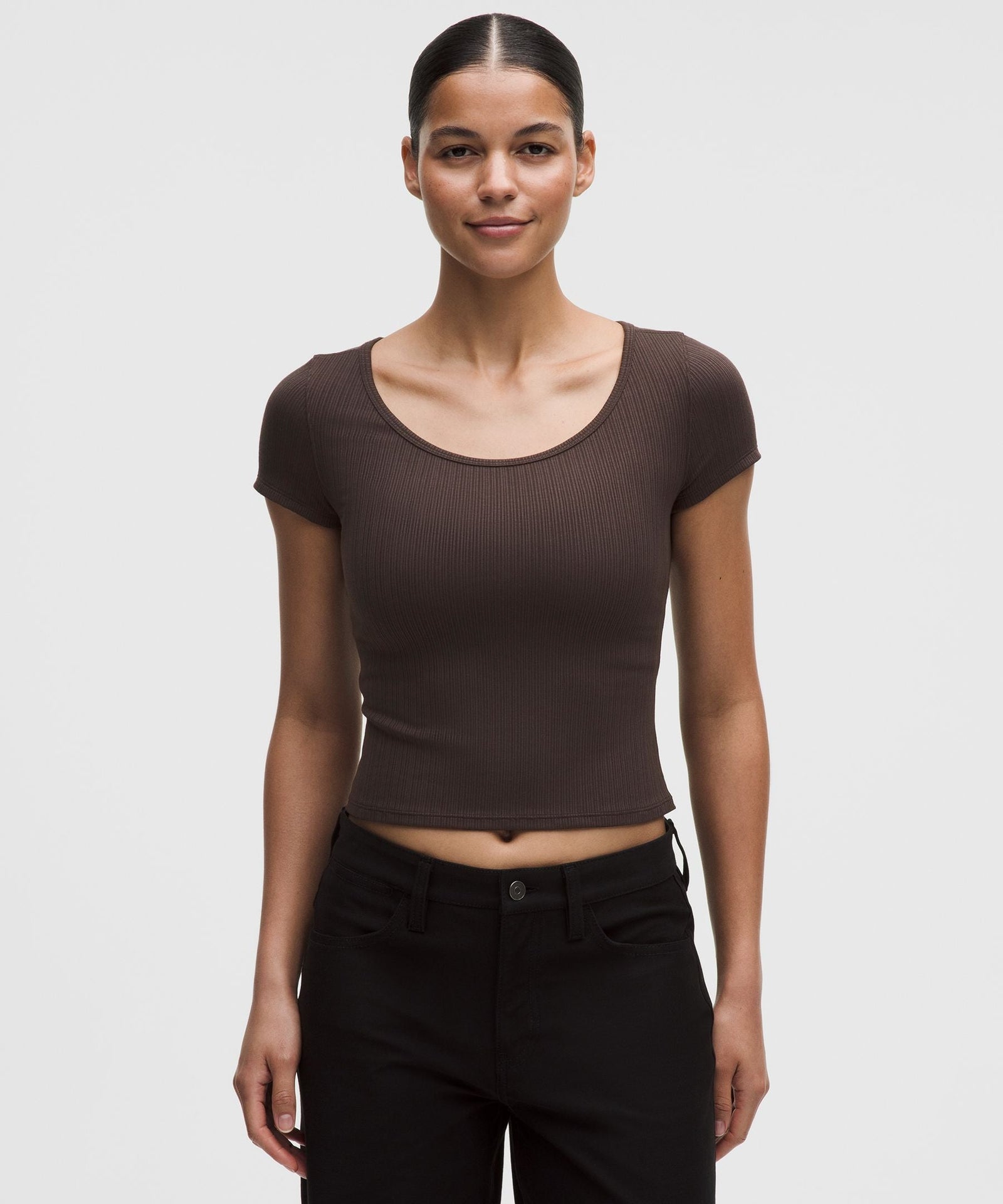 Lululemon Women's Hold Tight Micro-Rib Cross-Back T-Shirt