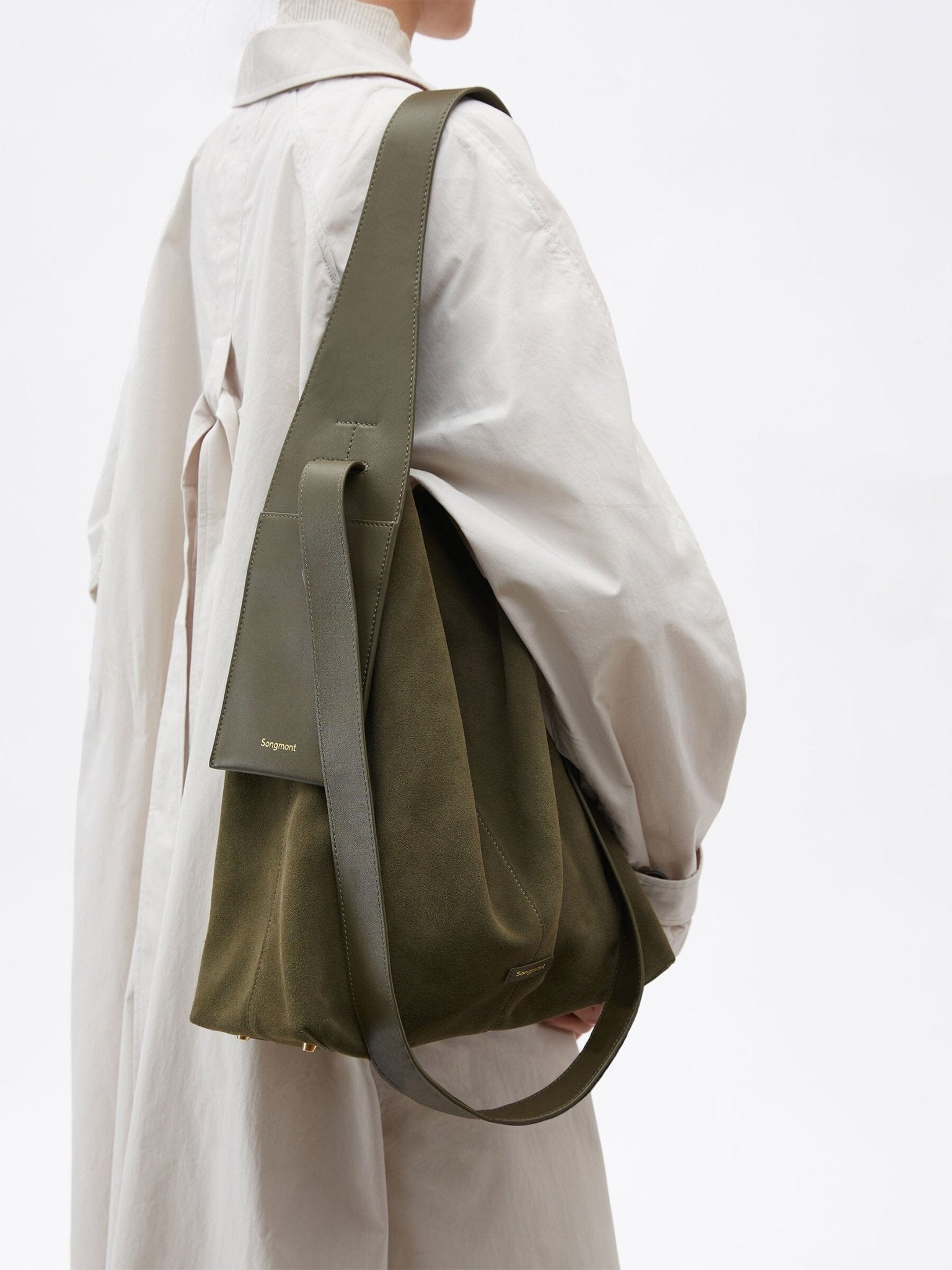 Songmont Large Drippy Tote Bag Olive