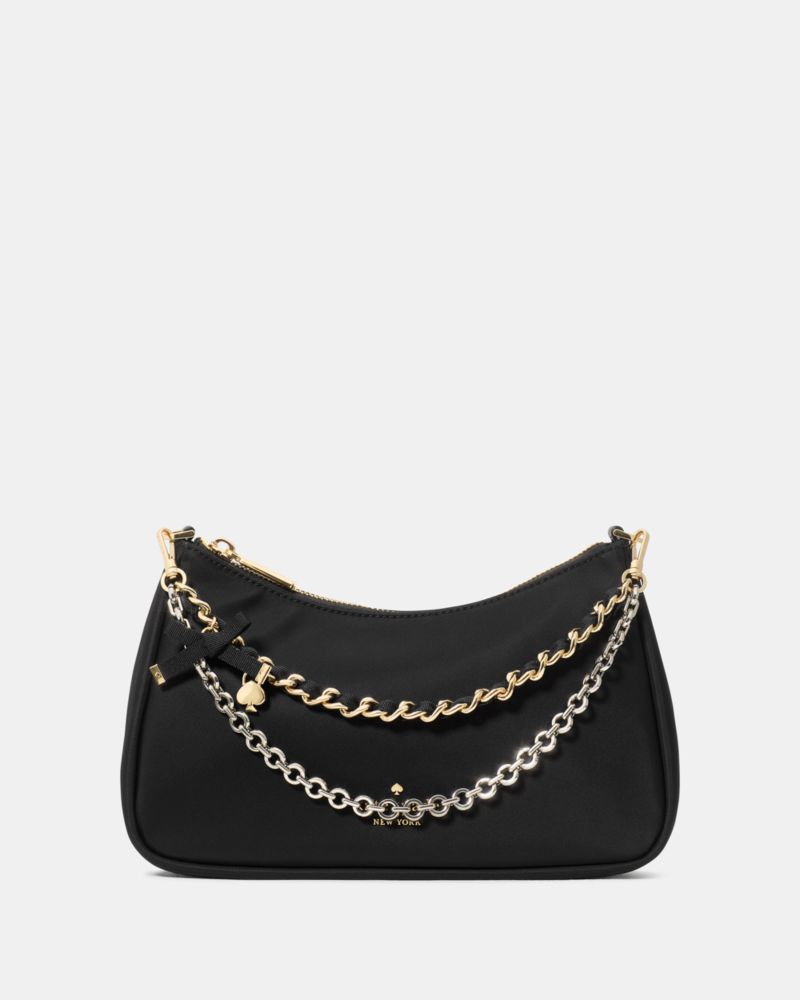 KateSpade Margot Nylon Convertible Shoulder Bag Black