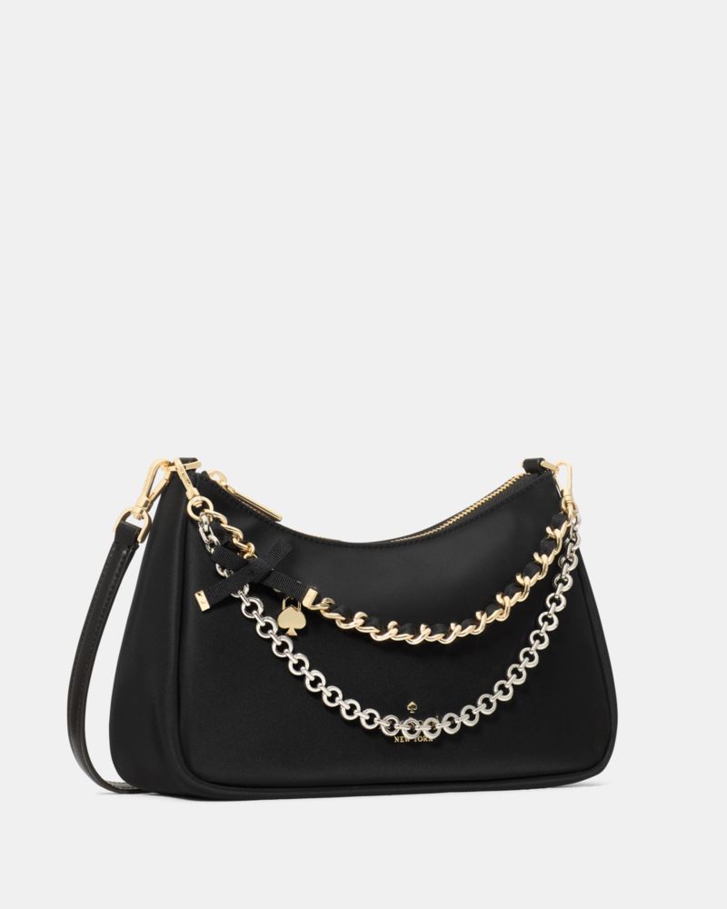 KateSpade Margot Nylon Convertible Shoulder Bag Black