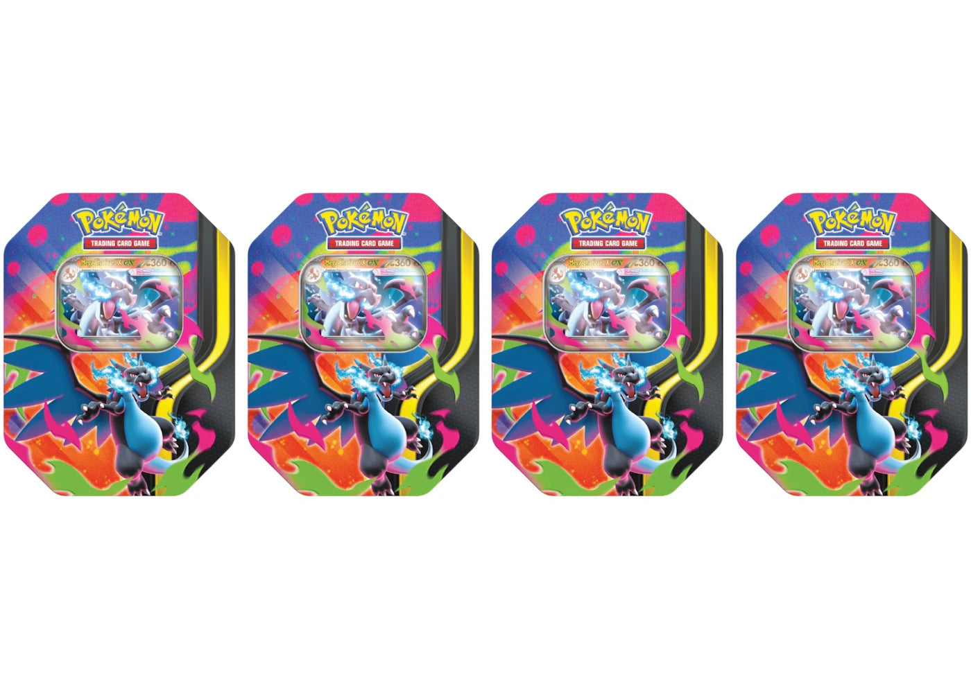 2026 Pokemon Mega Charizard X Ex Tin 4X Lot