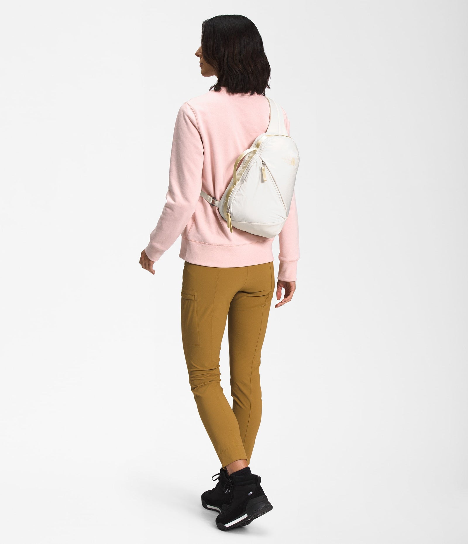 The North Face Women’s Isabella Sling Gardenia White Dark Heather-Gravel