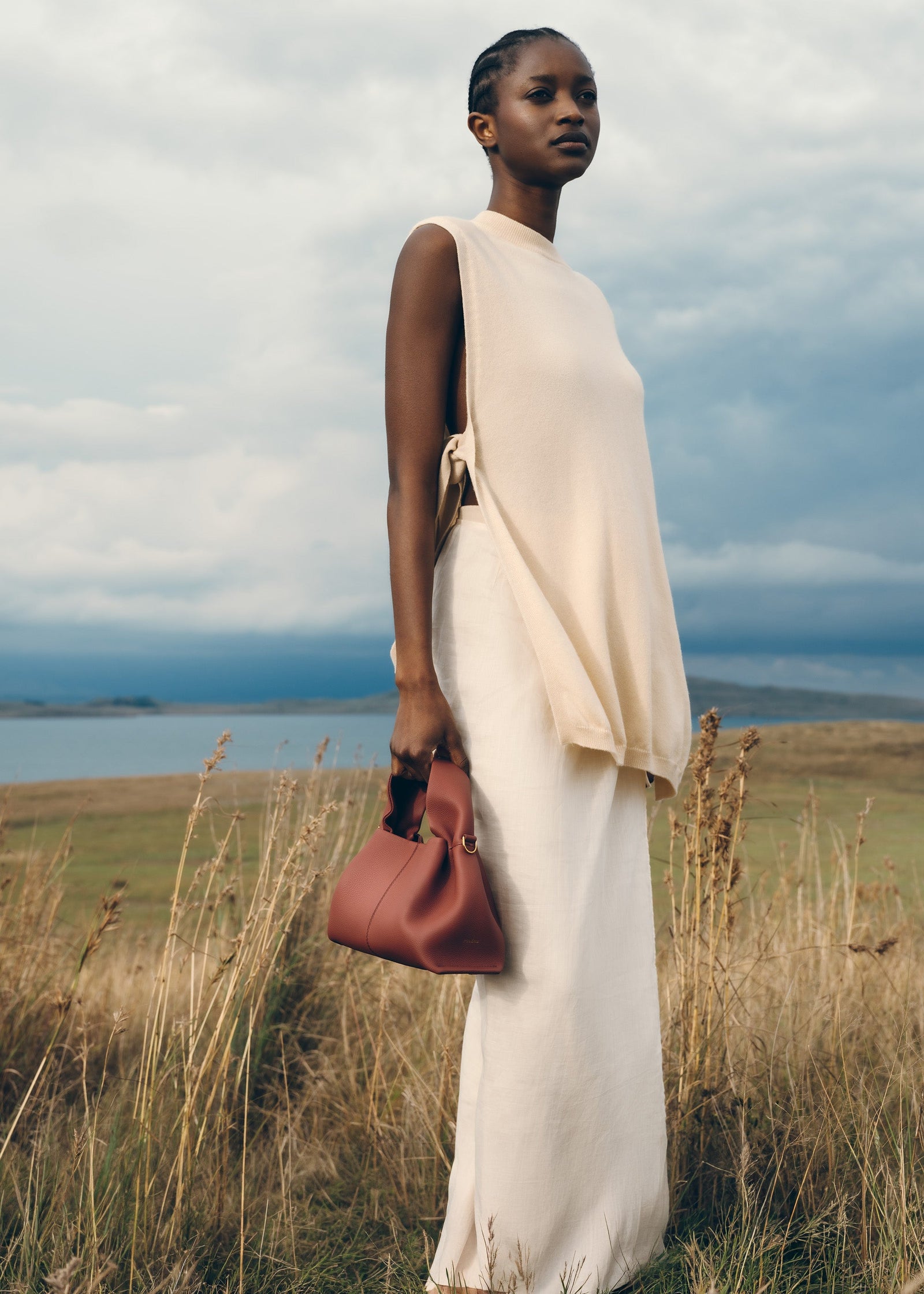 Polene Numero Neuf Mini Textured Terracotta
