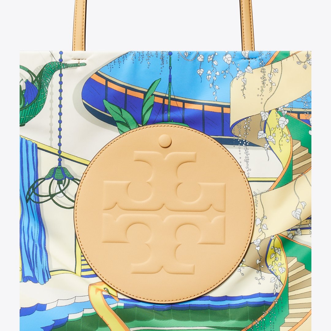Tory Burch Ella Printed Tote The Pool Blue