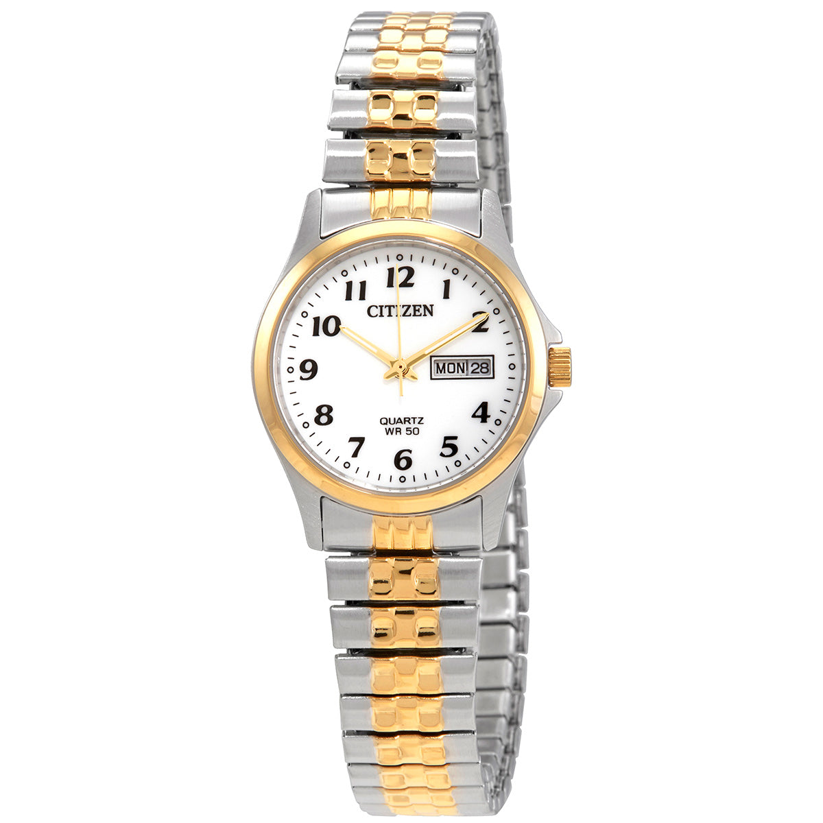 Citizen Quartz White Dial Stainless Steel Expansion Women's Watch