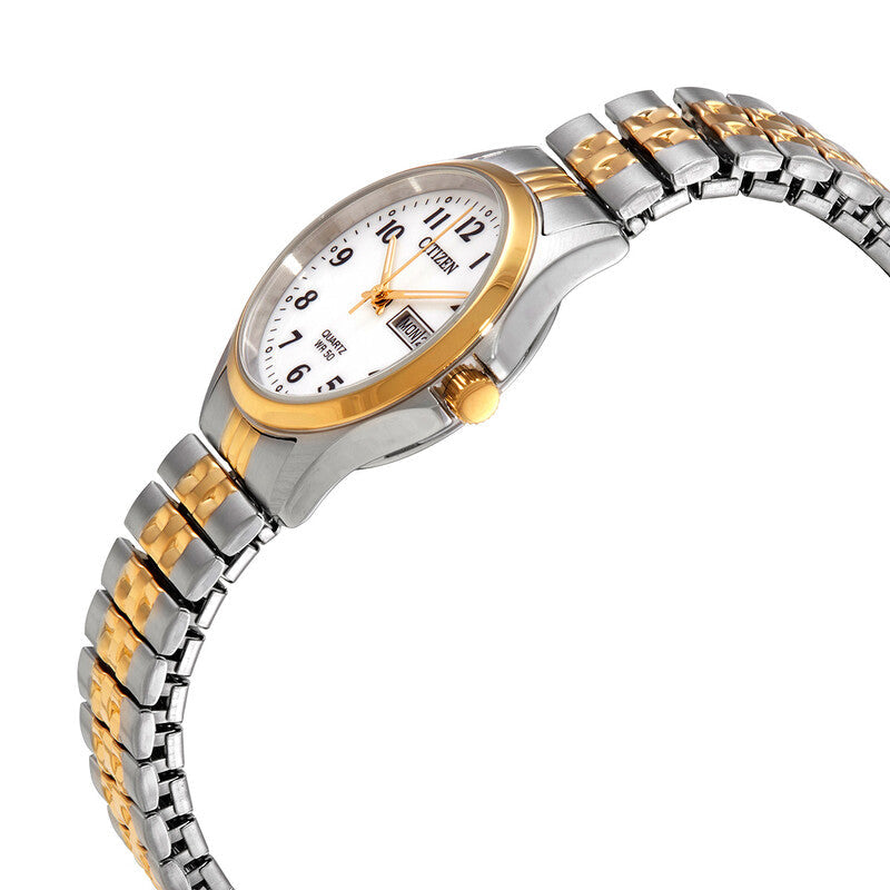 Citizen Quartz White Dial Stainless Steel Expansion Women's Watch