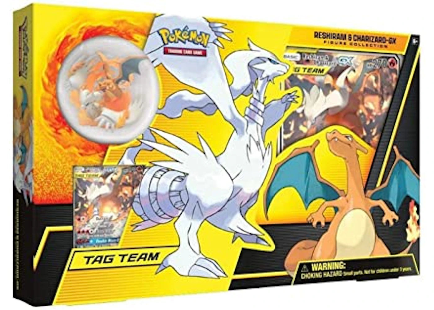 2019 Pokemon Tcg Reshiram & Charizard Gx Figure Collection
