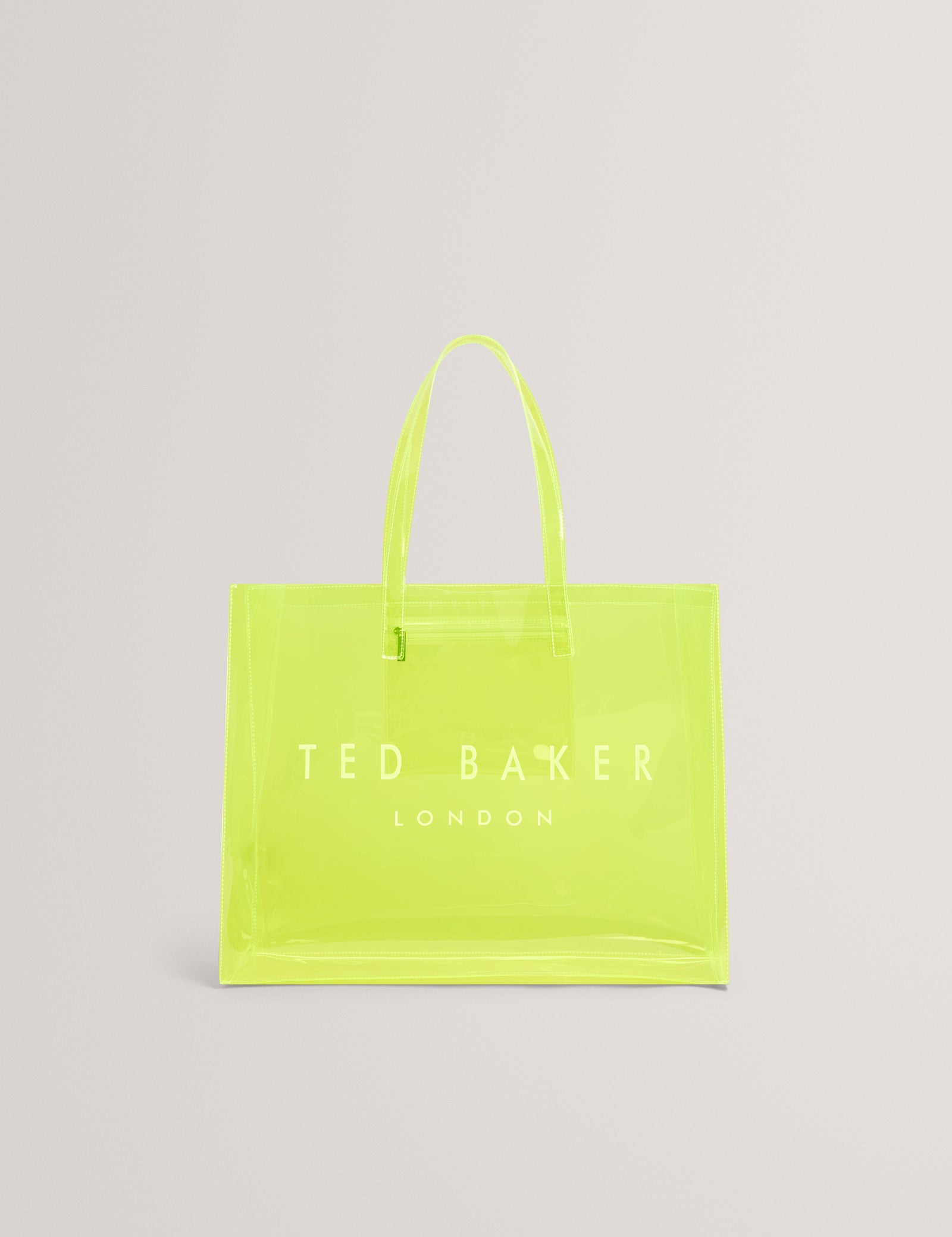 Ted Baker Sheakon Wide Neon Clear Vinyl Icon Tote Bag Women's