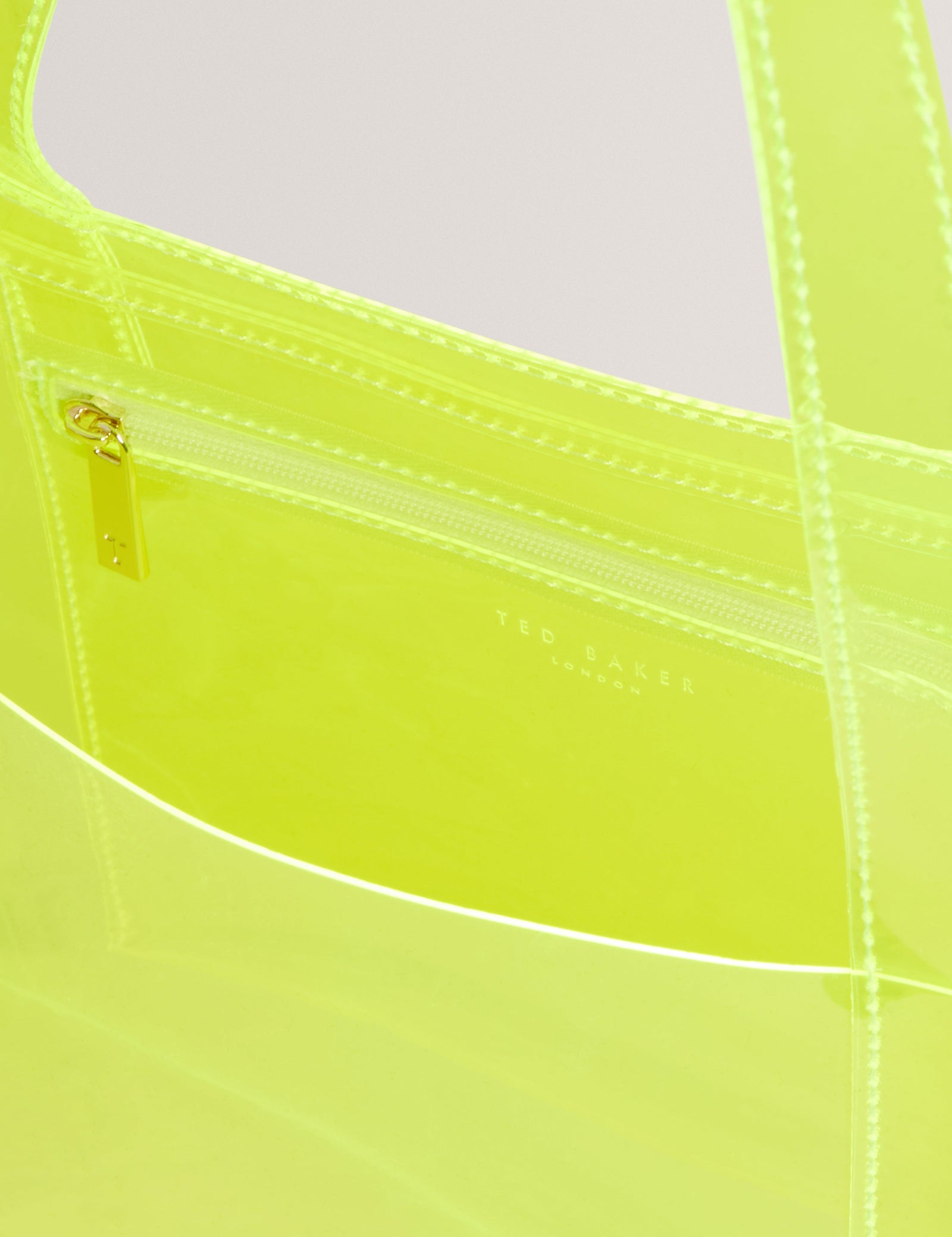 Ted Baker Sheakon Wide Neon Clear Vinyl Icon Tote Bag Women's