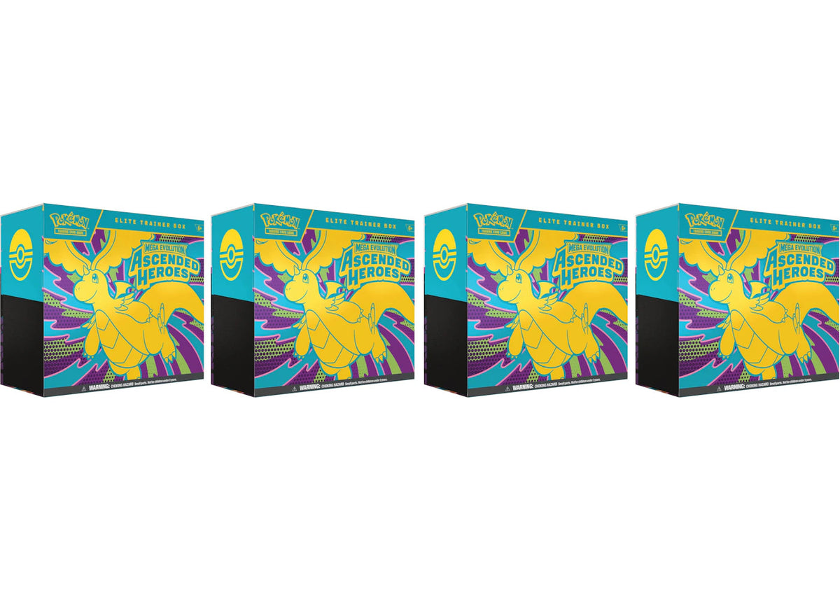 2026 Pokemon Mega Evolution Ascended Heroes Elite Trainer Box 4X Lot