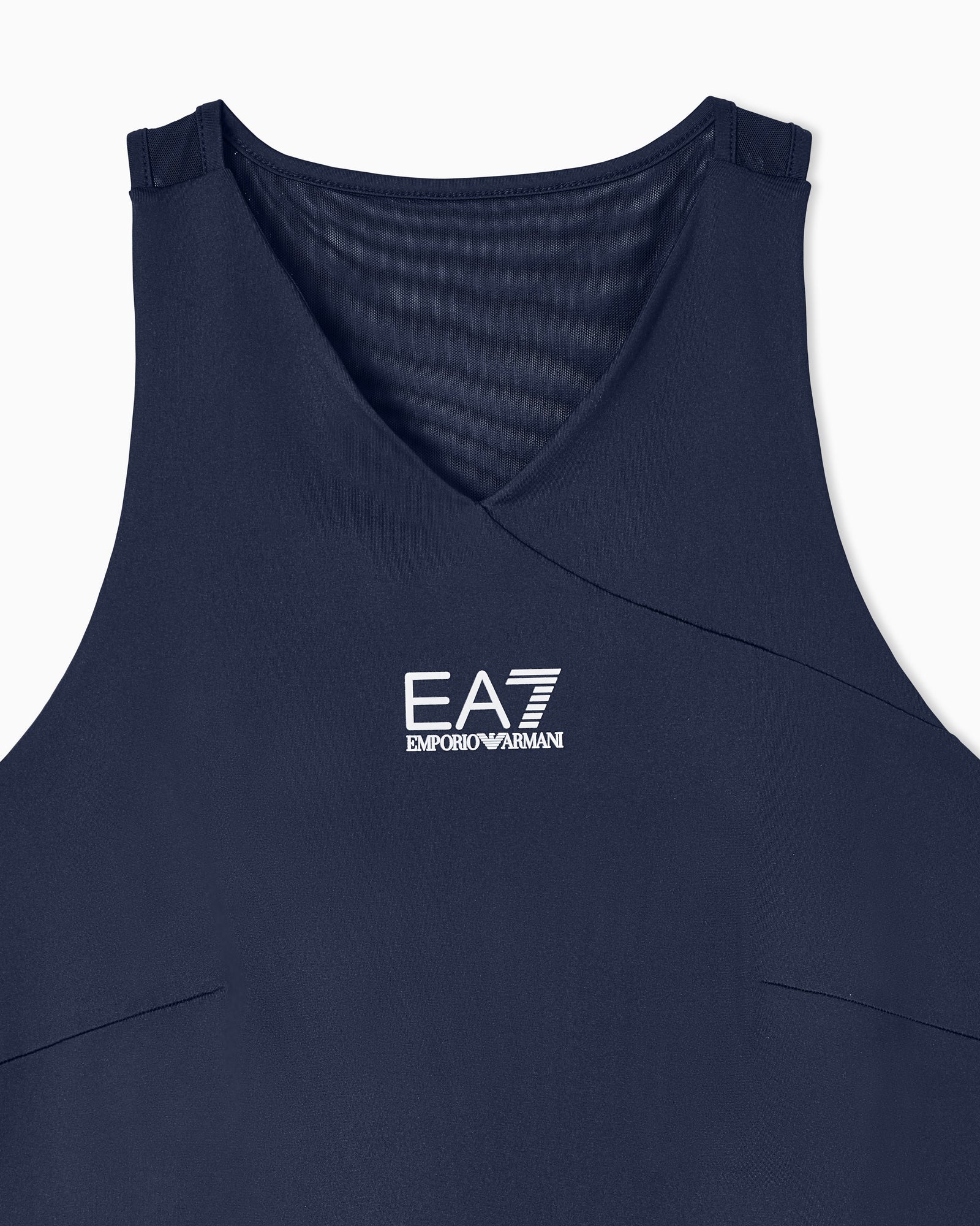 EA7 Ventus dress with mesh back and matching shorts Tennis Pro