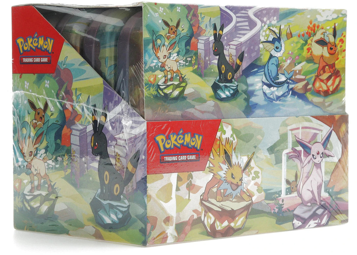 Pokemon Scarlet & Violet Prismatic Evolutions 8 Tin Mini Display