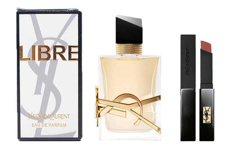 Saint Laurent Libre Freedom Eau De Parfum For Women S Perfume Sets Eau De Parfum Potpourri Fougere 50Ml Lipstick 63440066