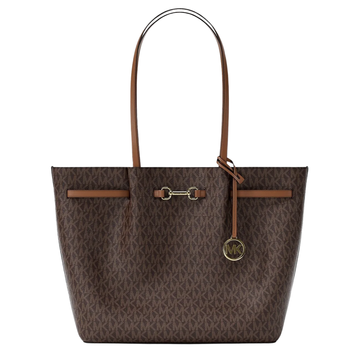 Michael Kors Carson Large Signature Logo Tote Bag Brown