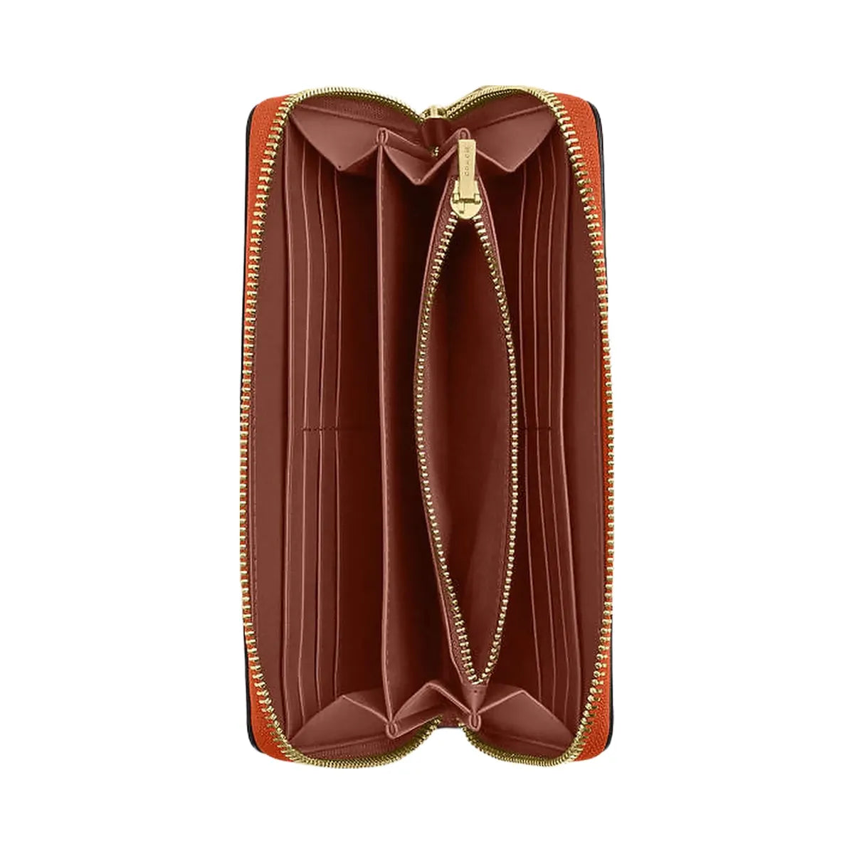Coach Long Zip Around Wallet In Signature Canvas Signature Canvas-Im-Bright Canyon