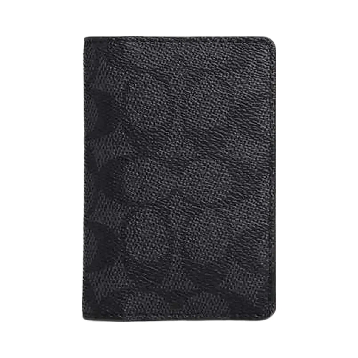 Coach Id Wallet In Signature Canvas Signature Canvas-Charcoal-Black