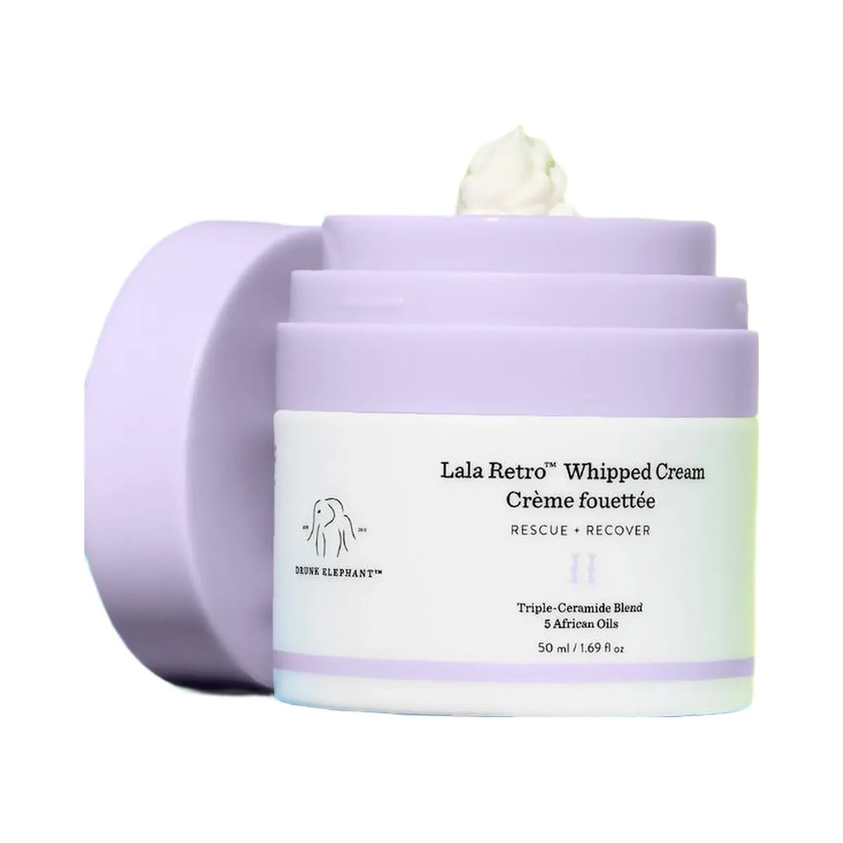 Drunk Elephant Lala Retro Whipped Cream Moisturizer with Ceramides