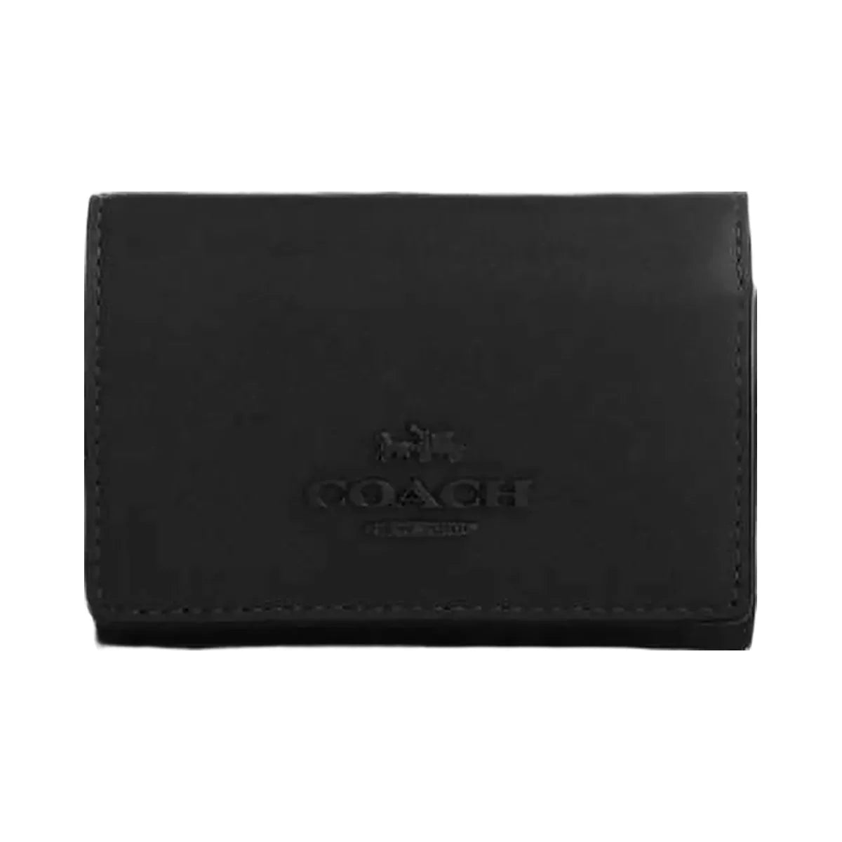 Coach Micro Wallet Leather-Black Copper-Black