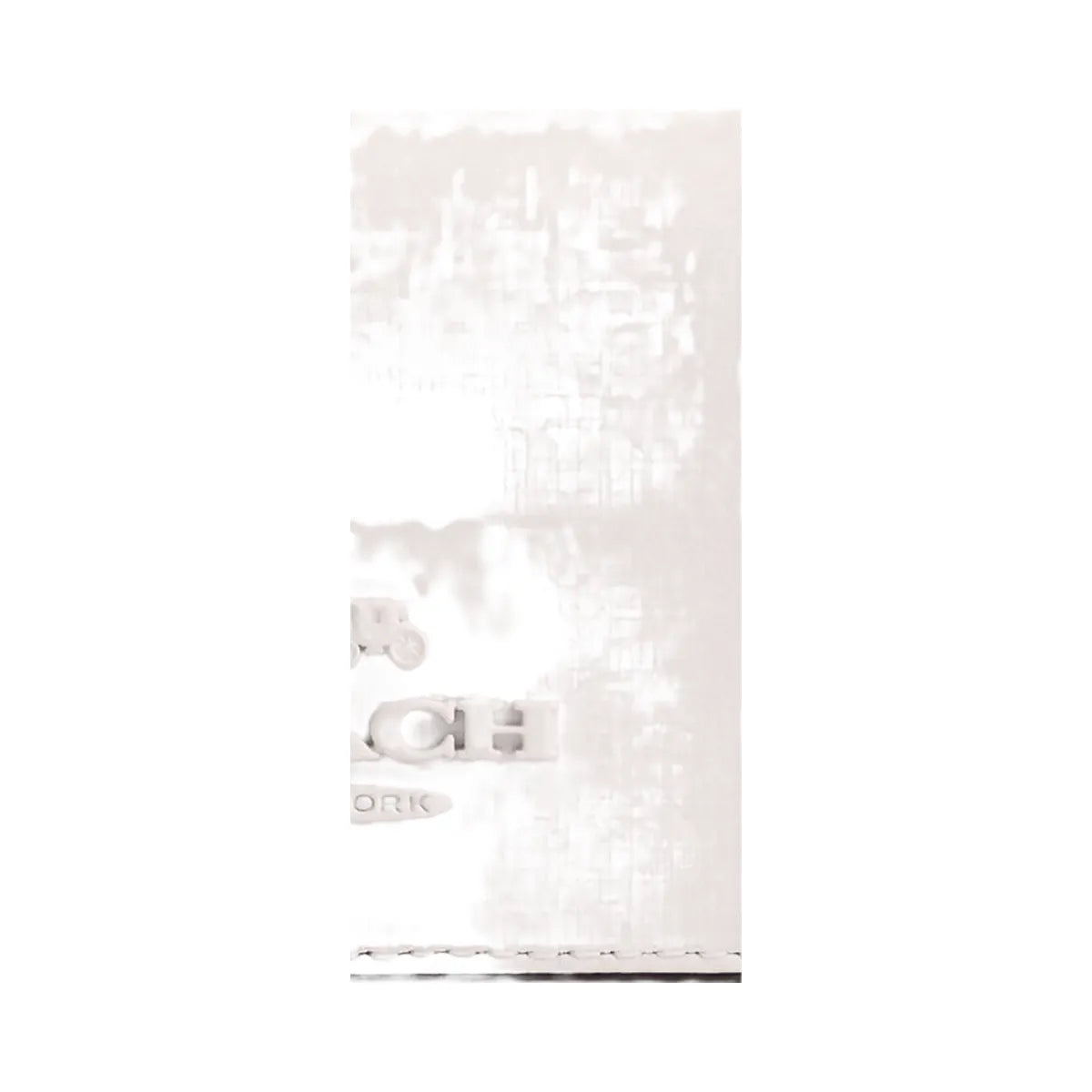 Coach Micro Wallet Leather-Silver-Chalk